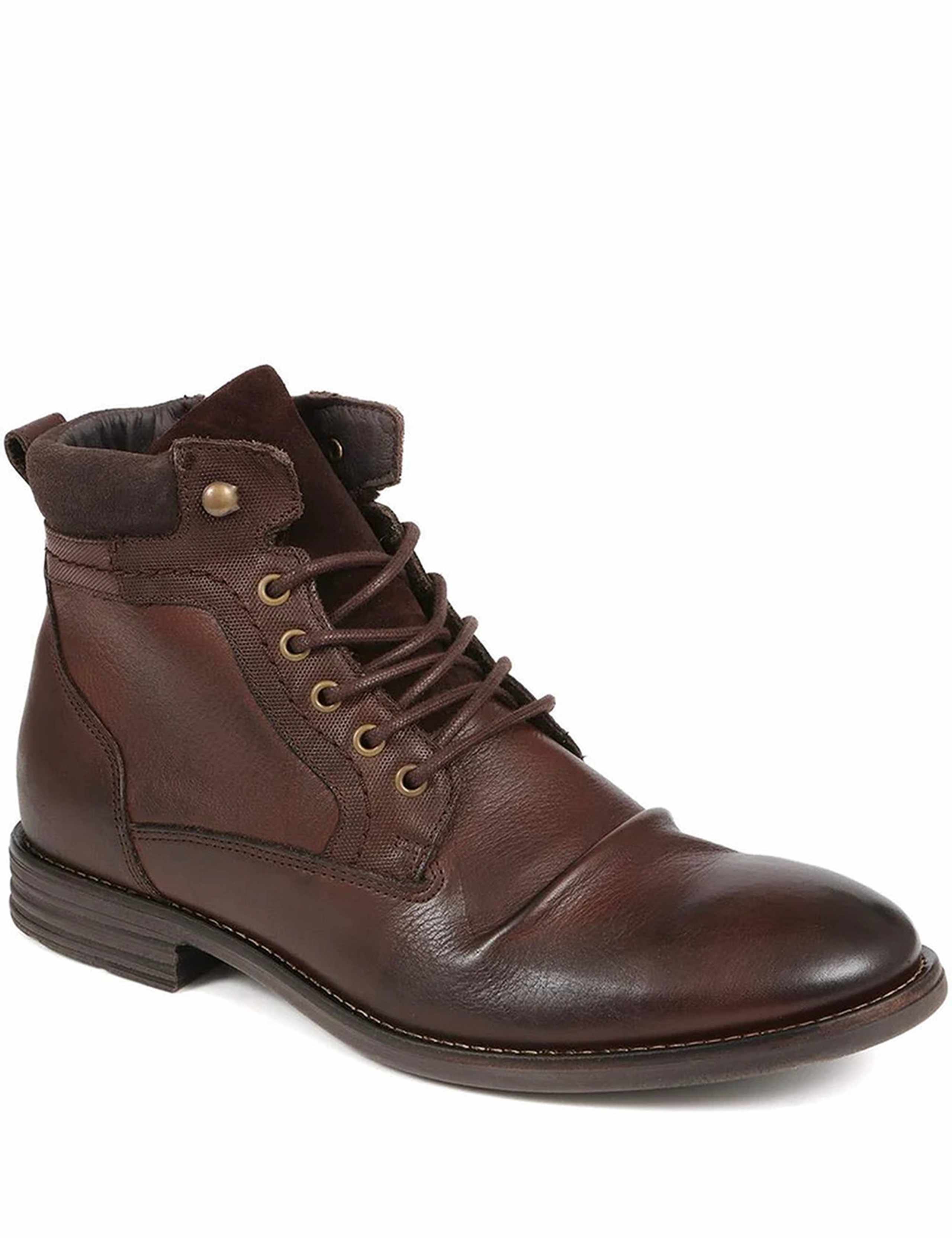 Leather Lace-Up Casual Boots 3 of 6