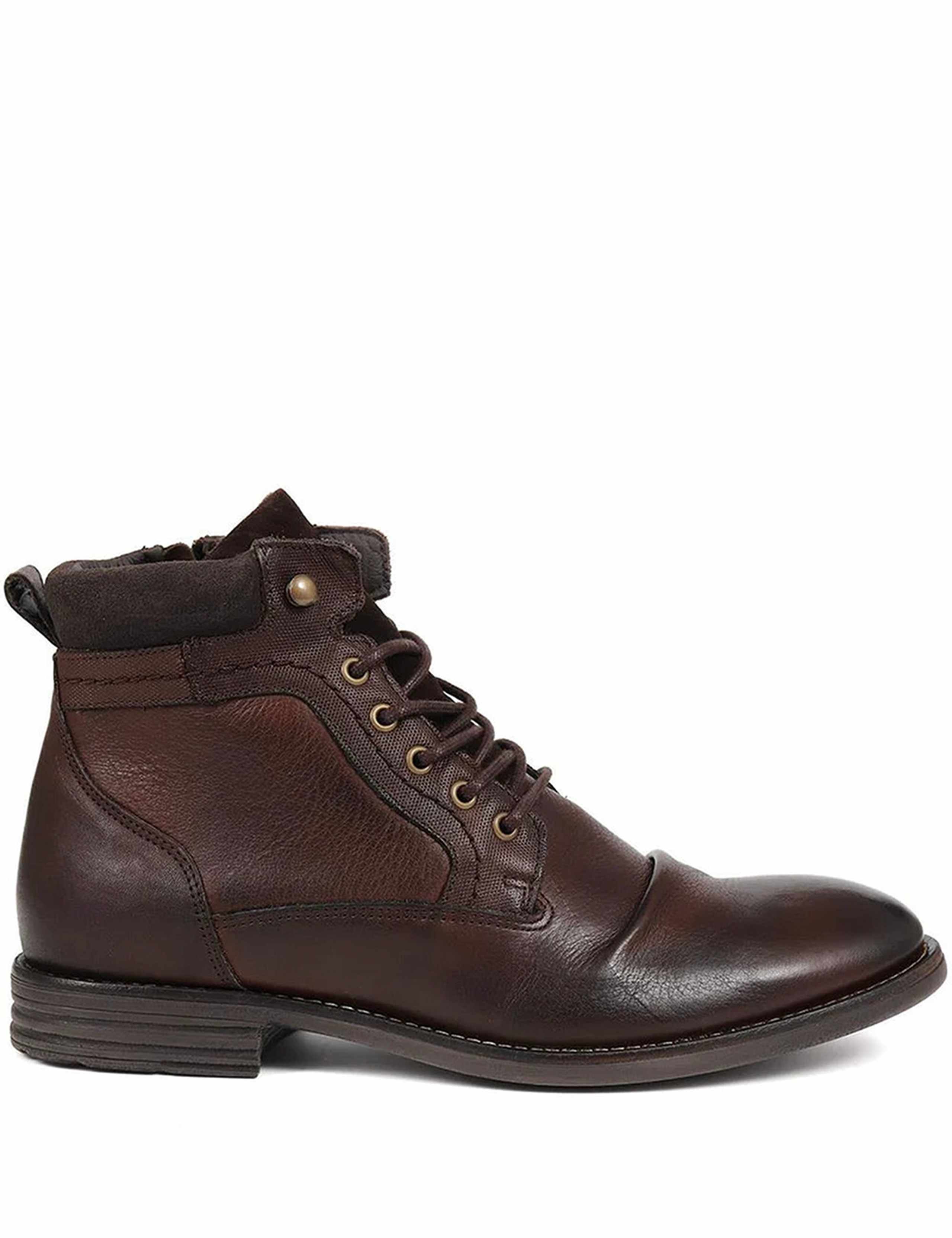 Leather Lace-Up Casual Boots 4 of 6
