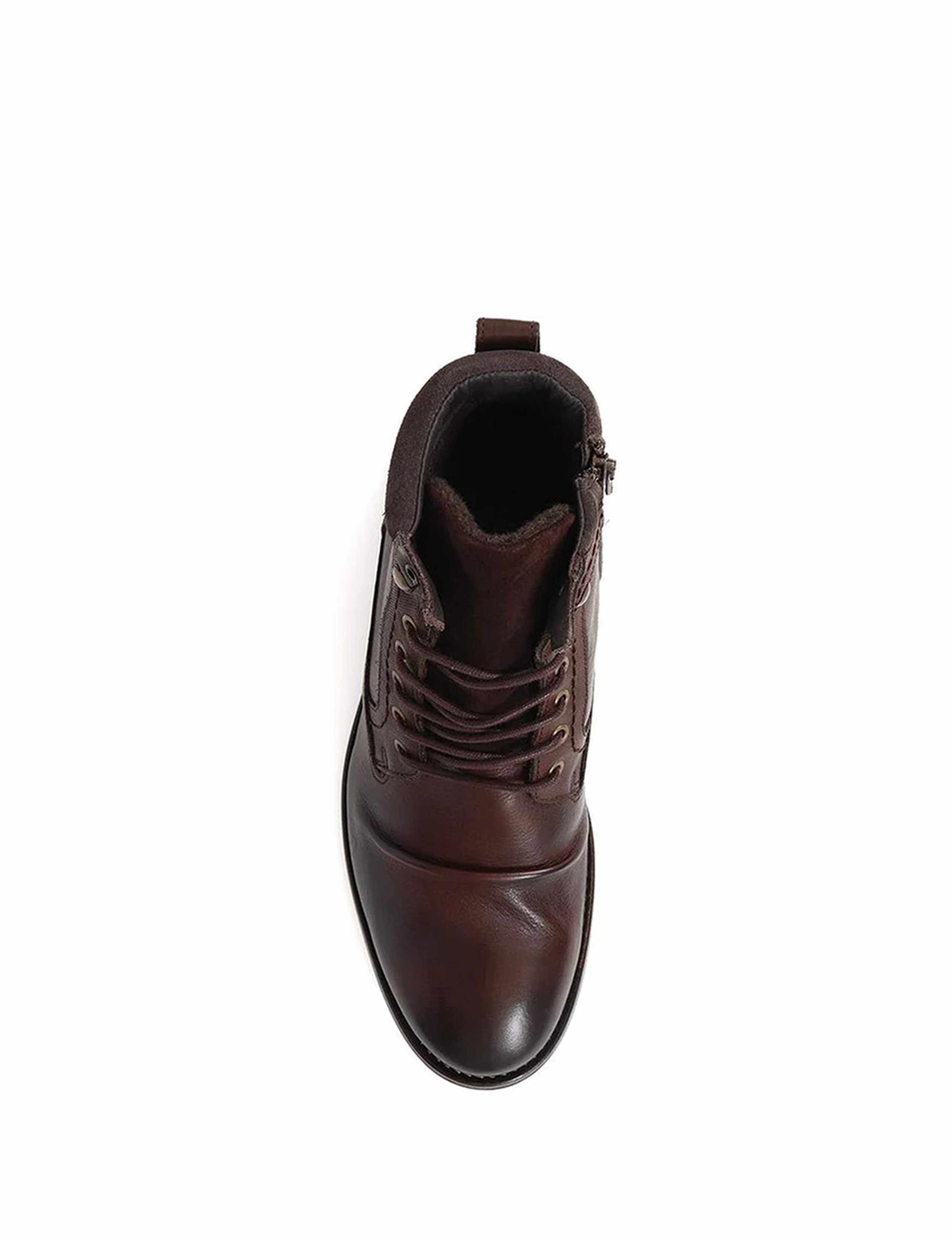 Leather Lace-Up Casual Boots 6 of 6