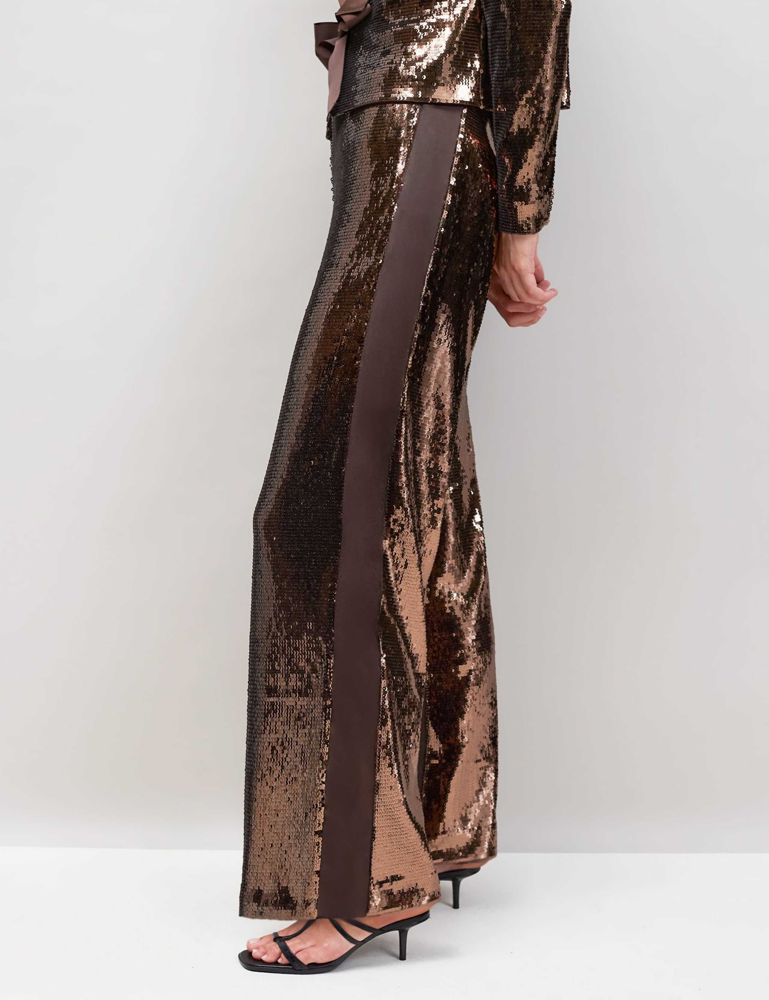 Sequin Wide Leg Trousers 4 of 4