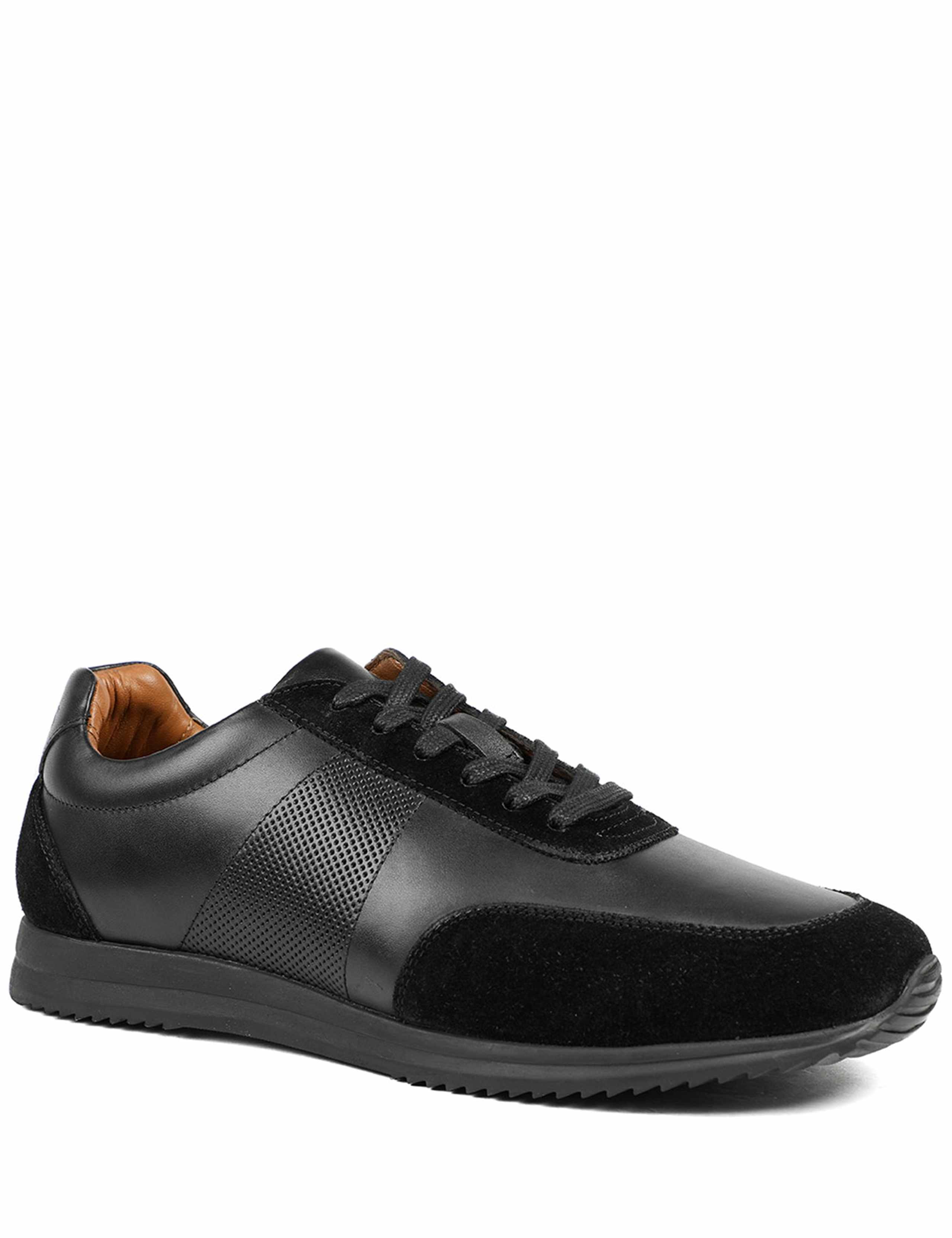 Wide Fit Leather Lace Up Trainers 5 of 6