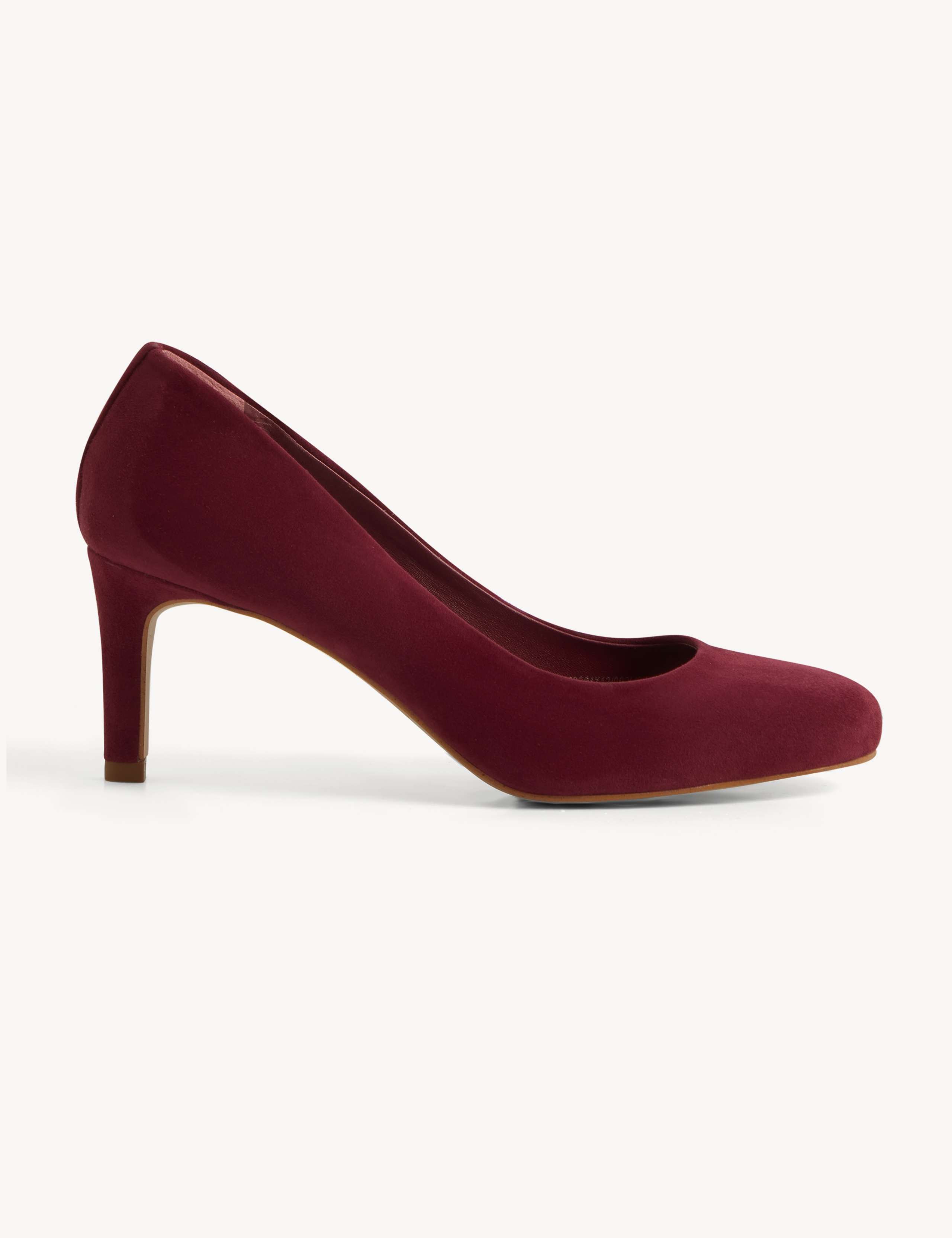 Suede Kitten Heel Court Shoes 2 of 6