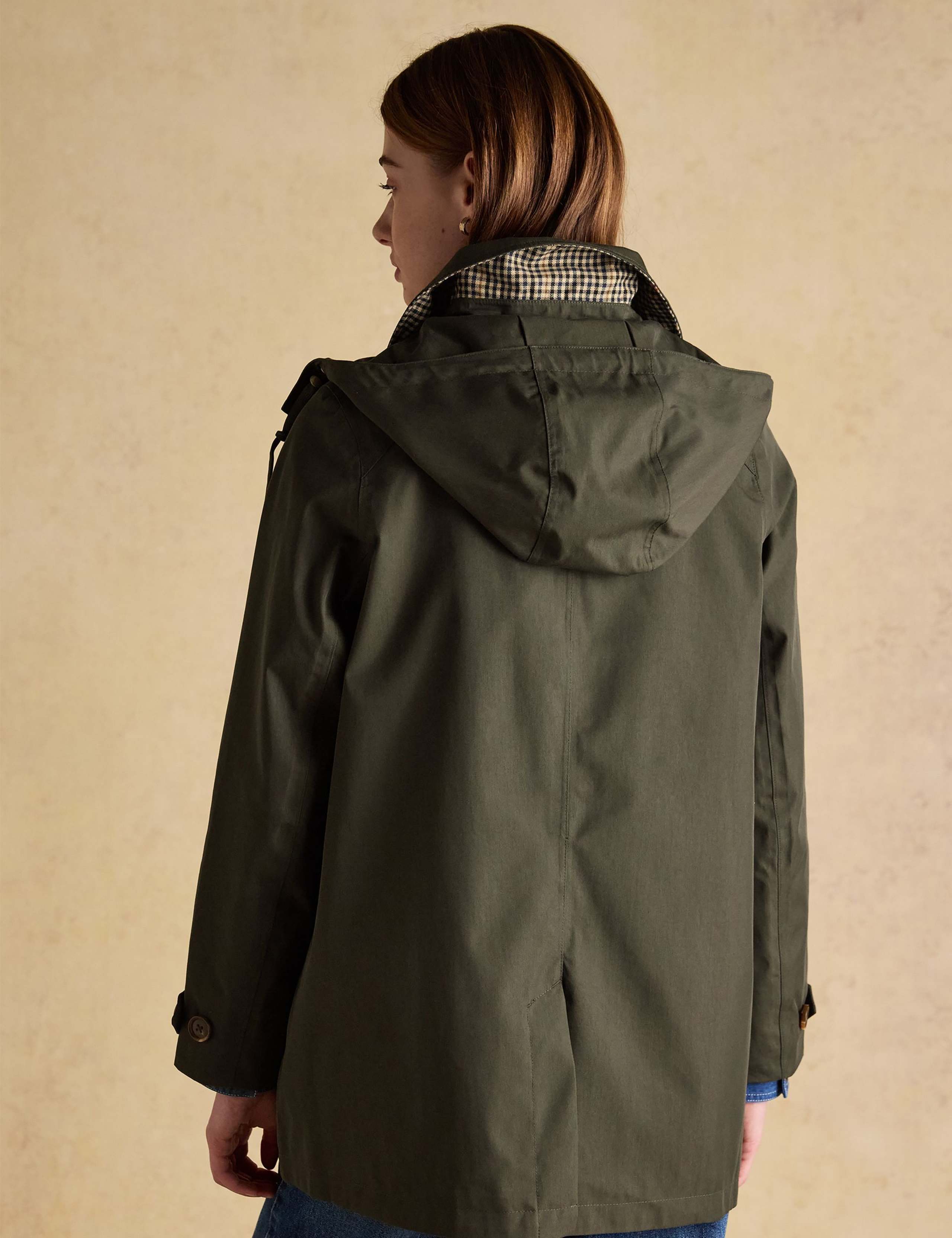 Cotton Rich Waterproof Hooded Raincoat 4 of 10