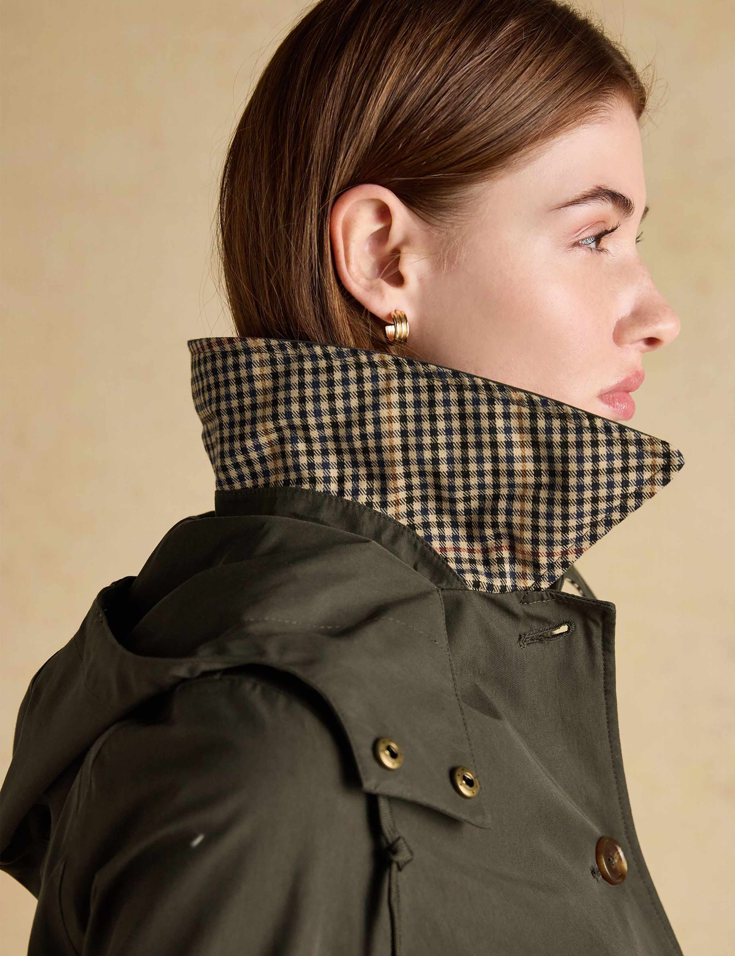 Cotton Rich Waterproof Hooded Raincoat 6 of 10