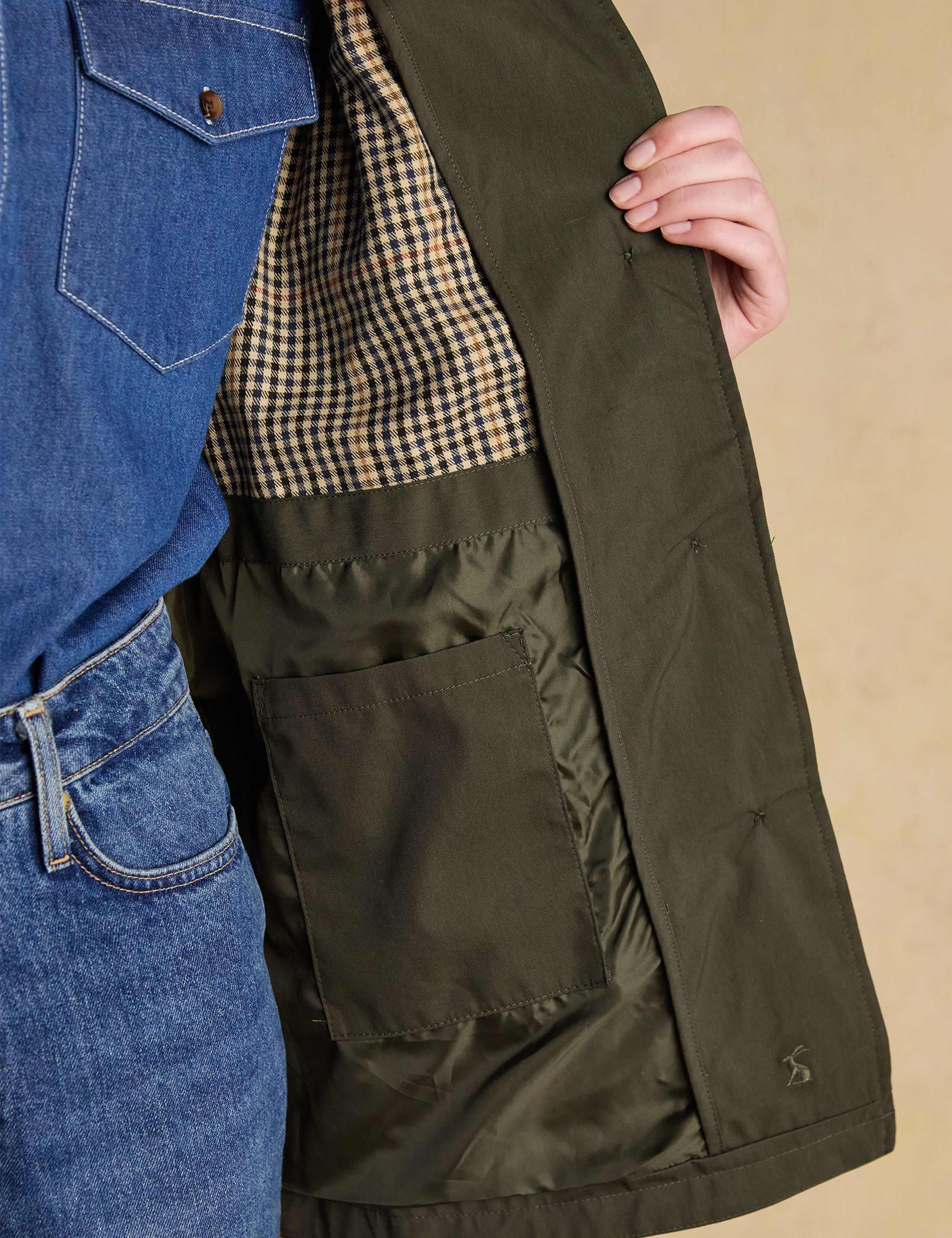 Cotton Rich Waterproof Hooded Raincoat 7 of 10