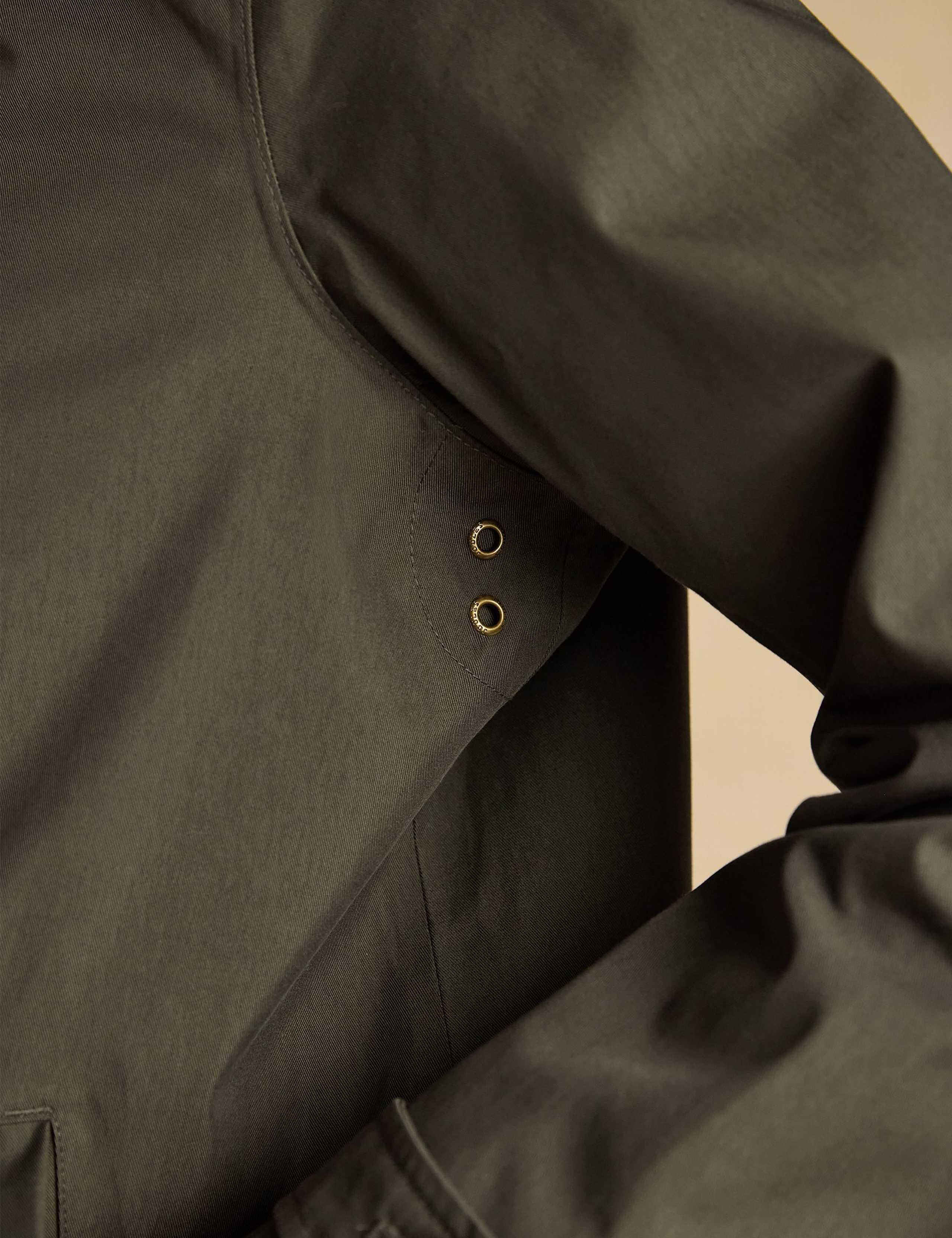 Cotton Rich Waterproof Hooded Raincoat 8 of 10