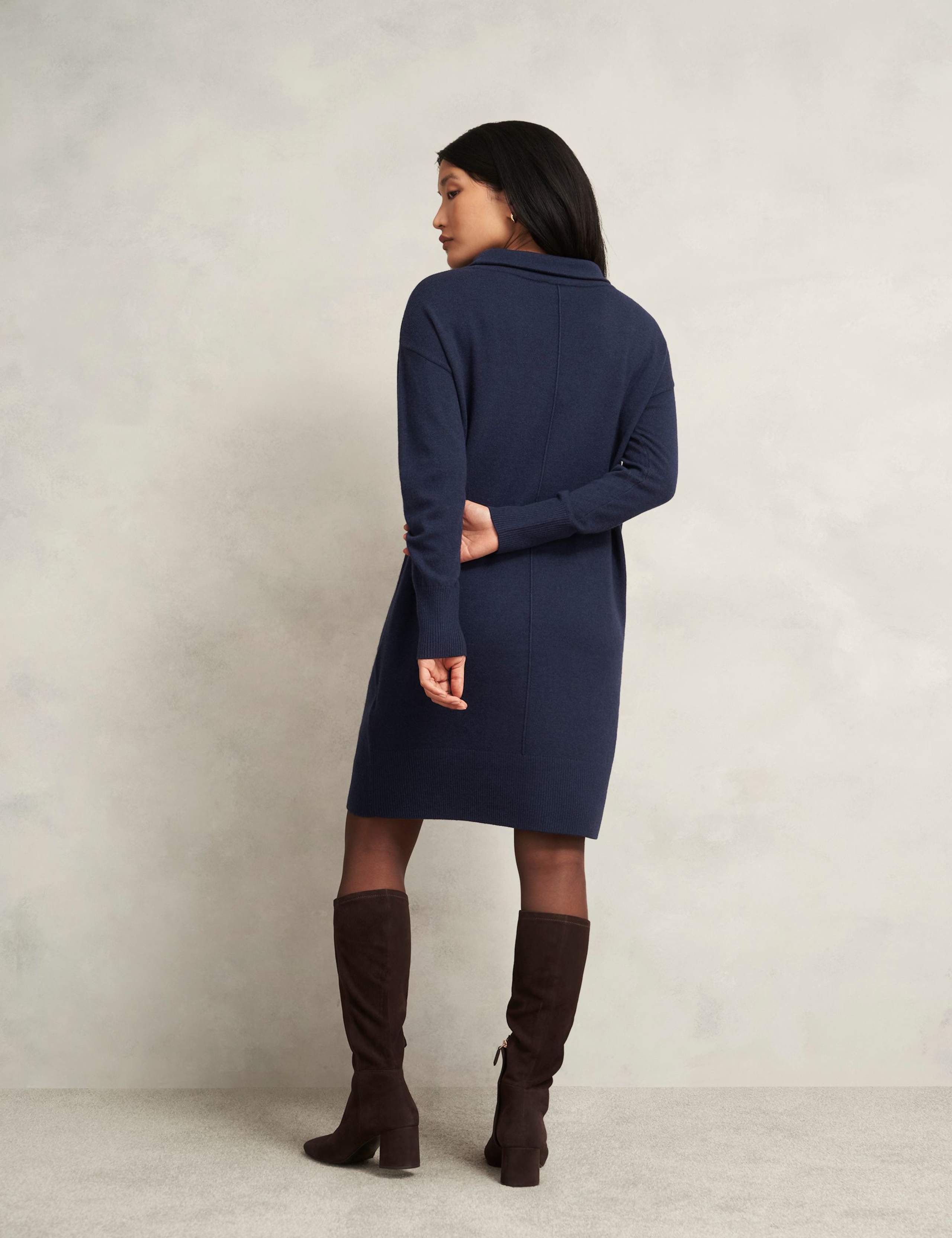 Merino Wool Blend Mini Knitted Dress 4 of 5