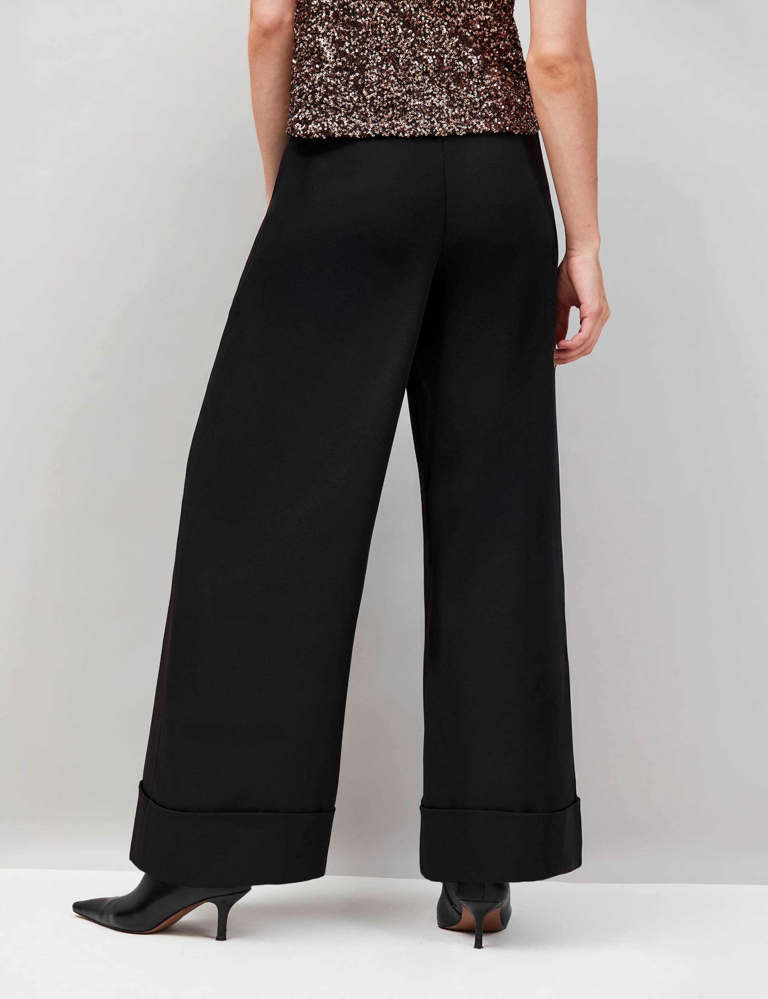 Turn Up Wide Leg Trousers 3 of 3