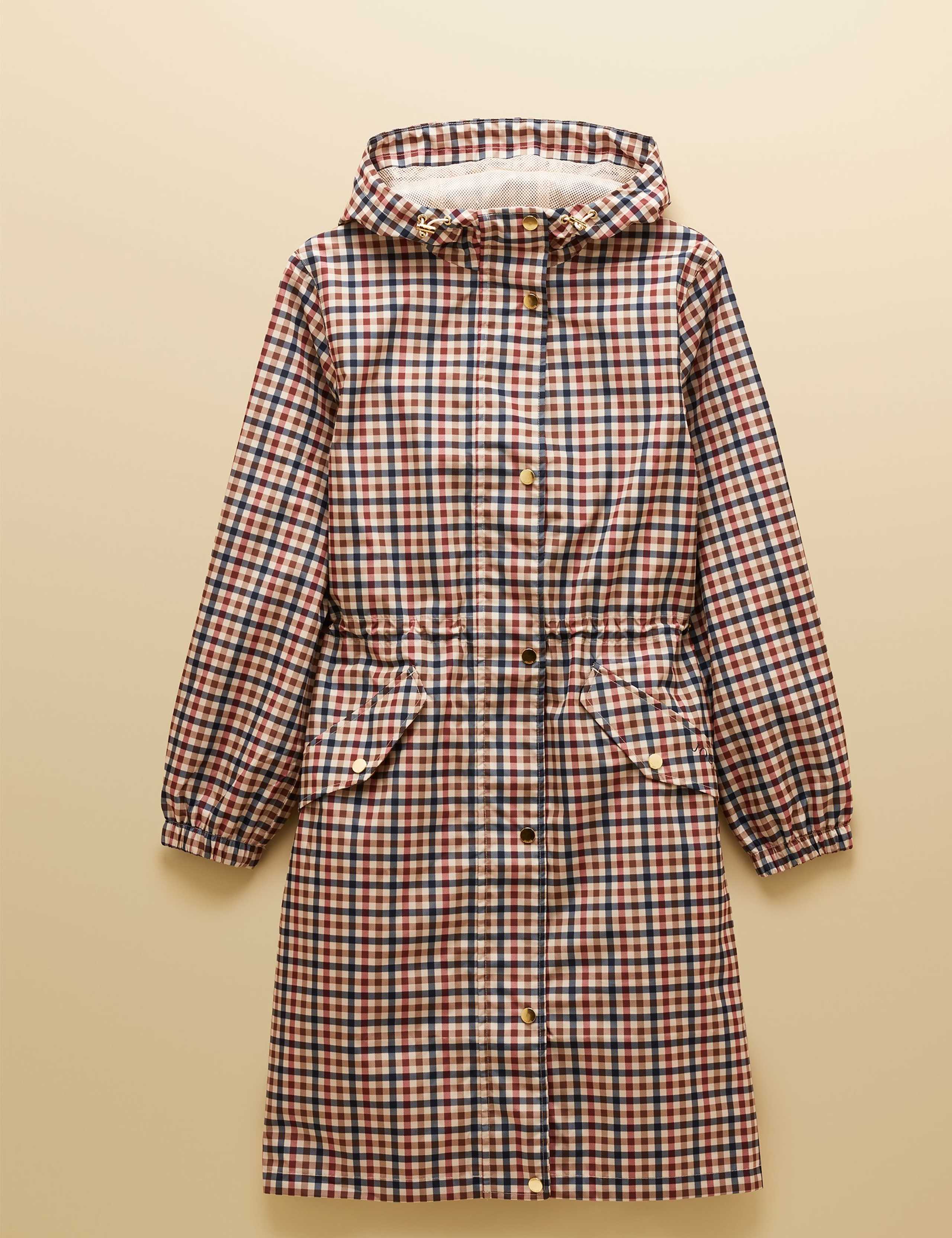 Waterproof Checked Hooded Raincoat 2 of 10