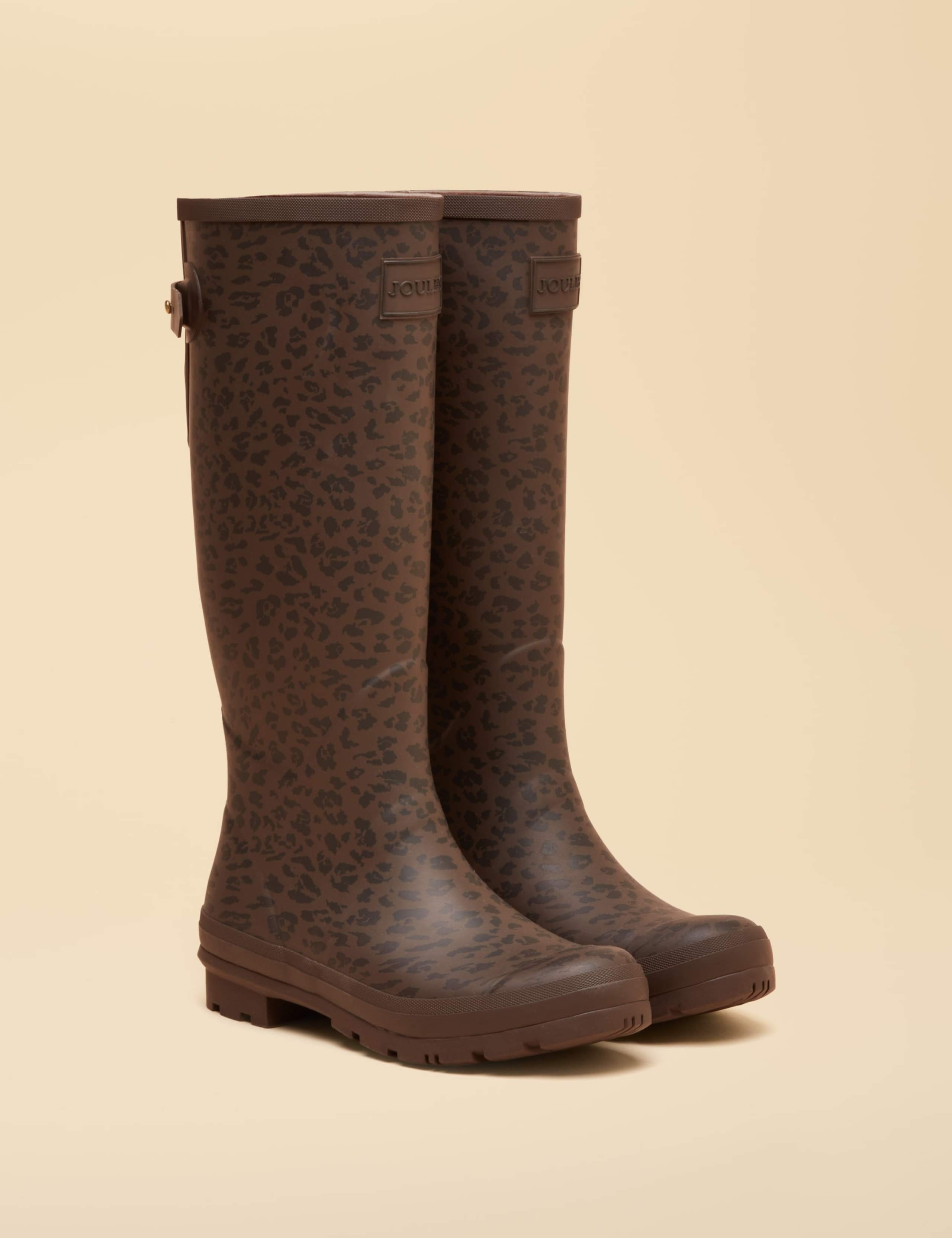 Leopard Print Knee High Wellies 1 of 6