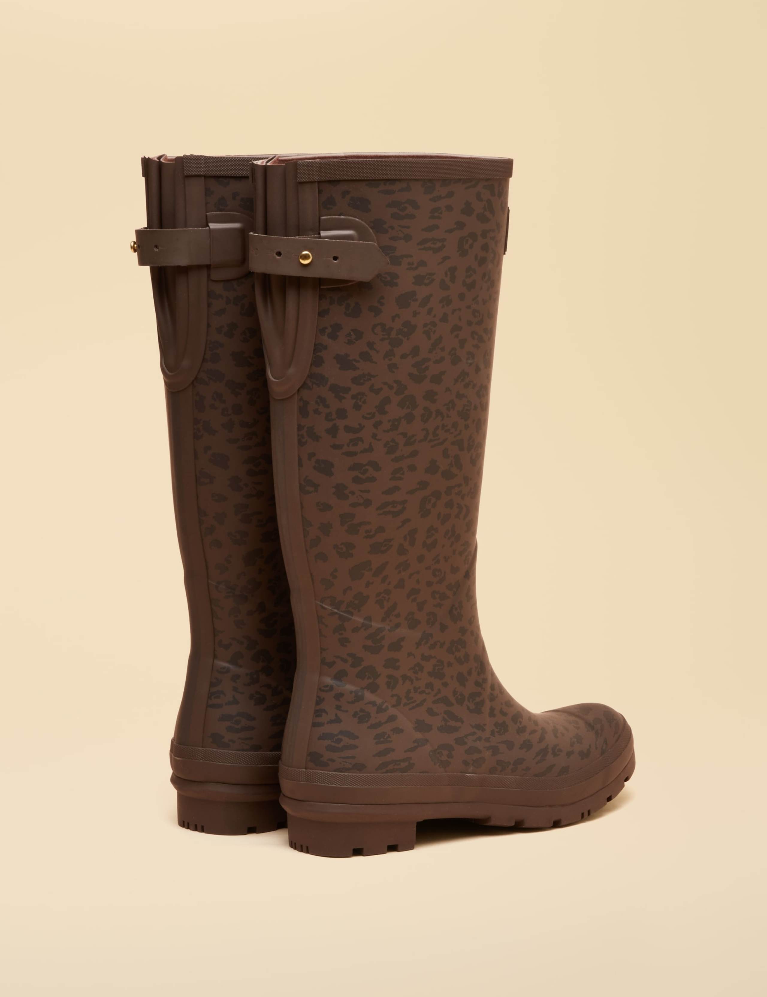 Leopard Print Knee High Wellies 2 of 6