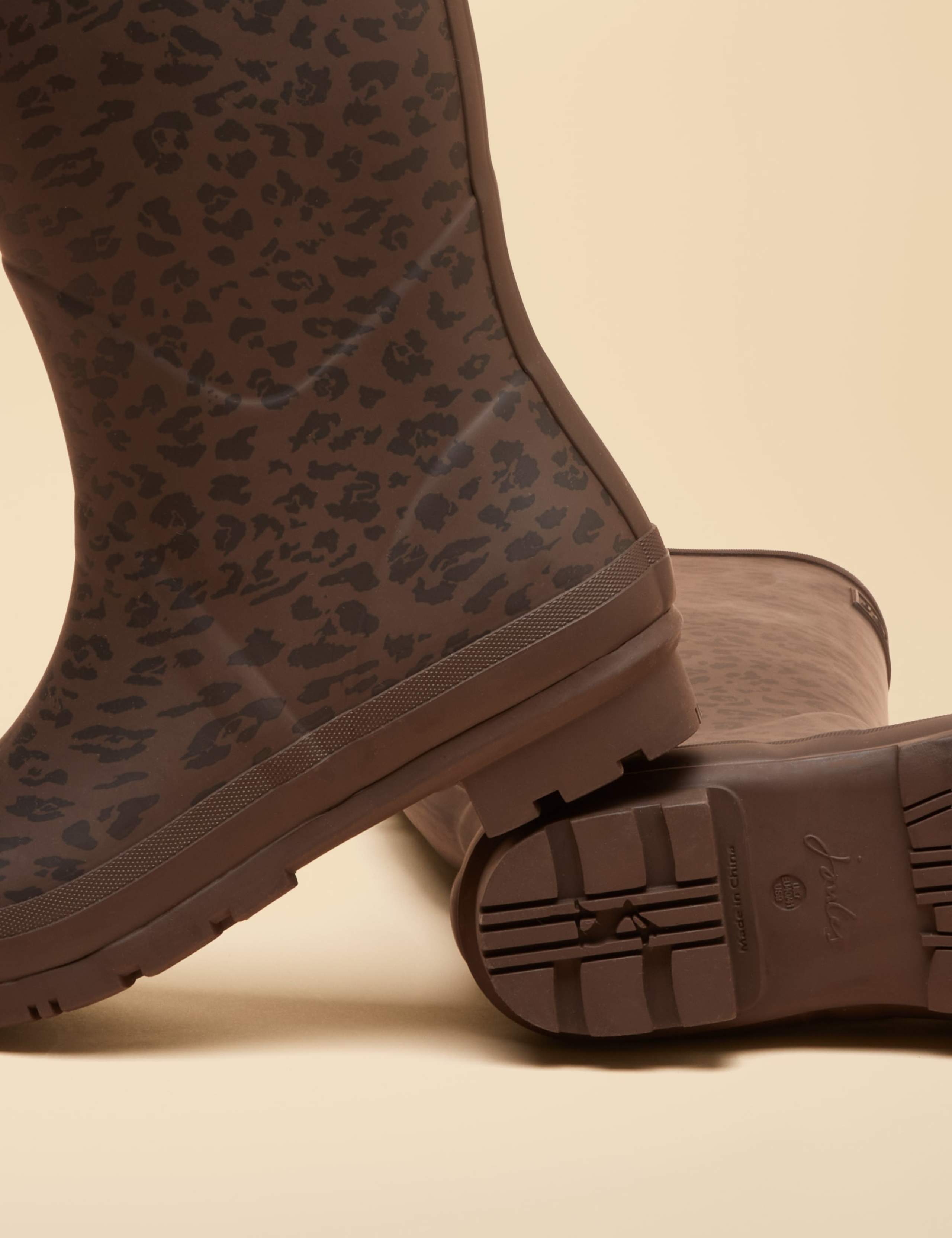 Leopard Print Knee High Wellies 6 of 6