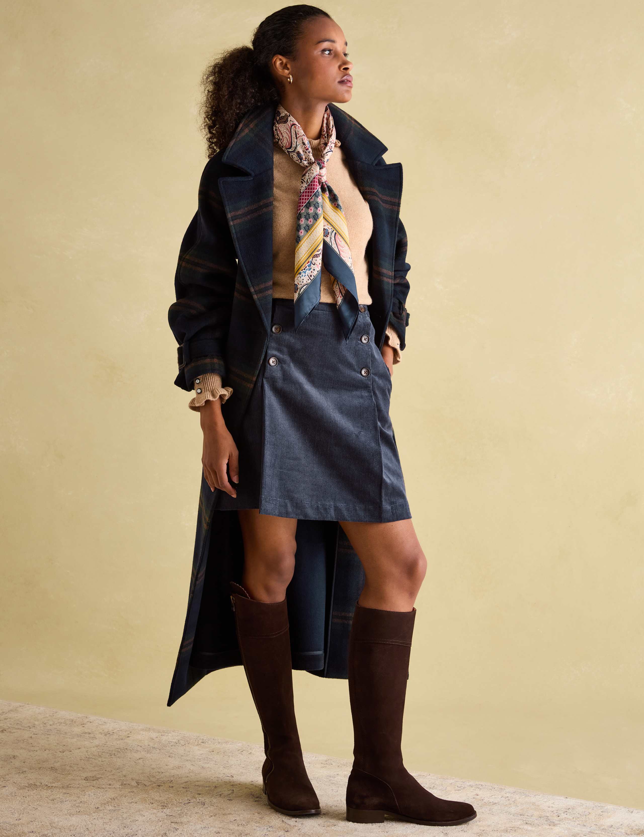 Cotton Rich Frill Detail Jumper with Wool 2 of 5