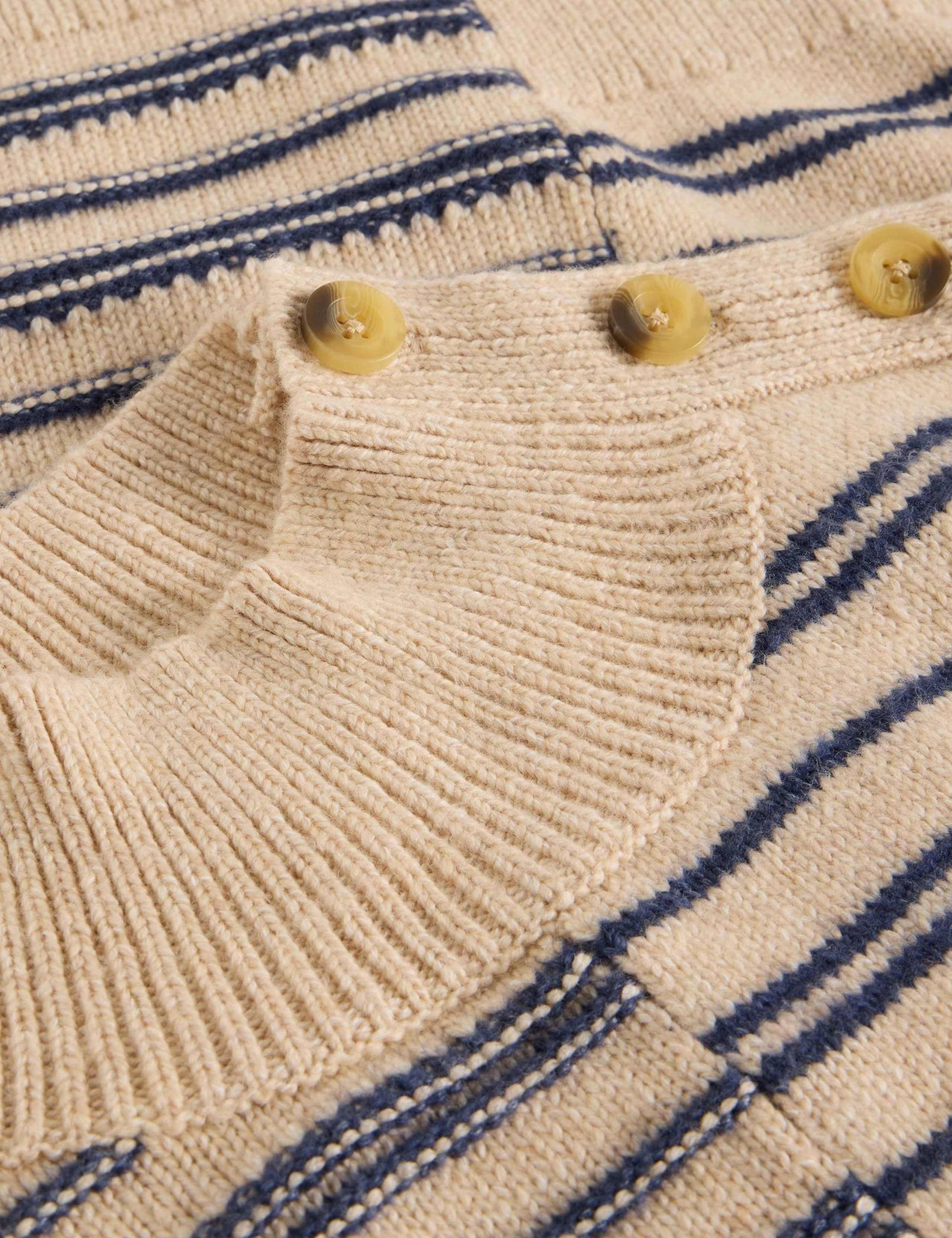 Striped High Neck Jumper with Cotton 6 of 6