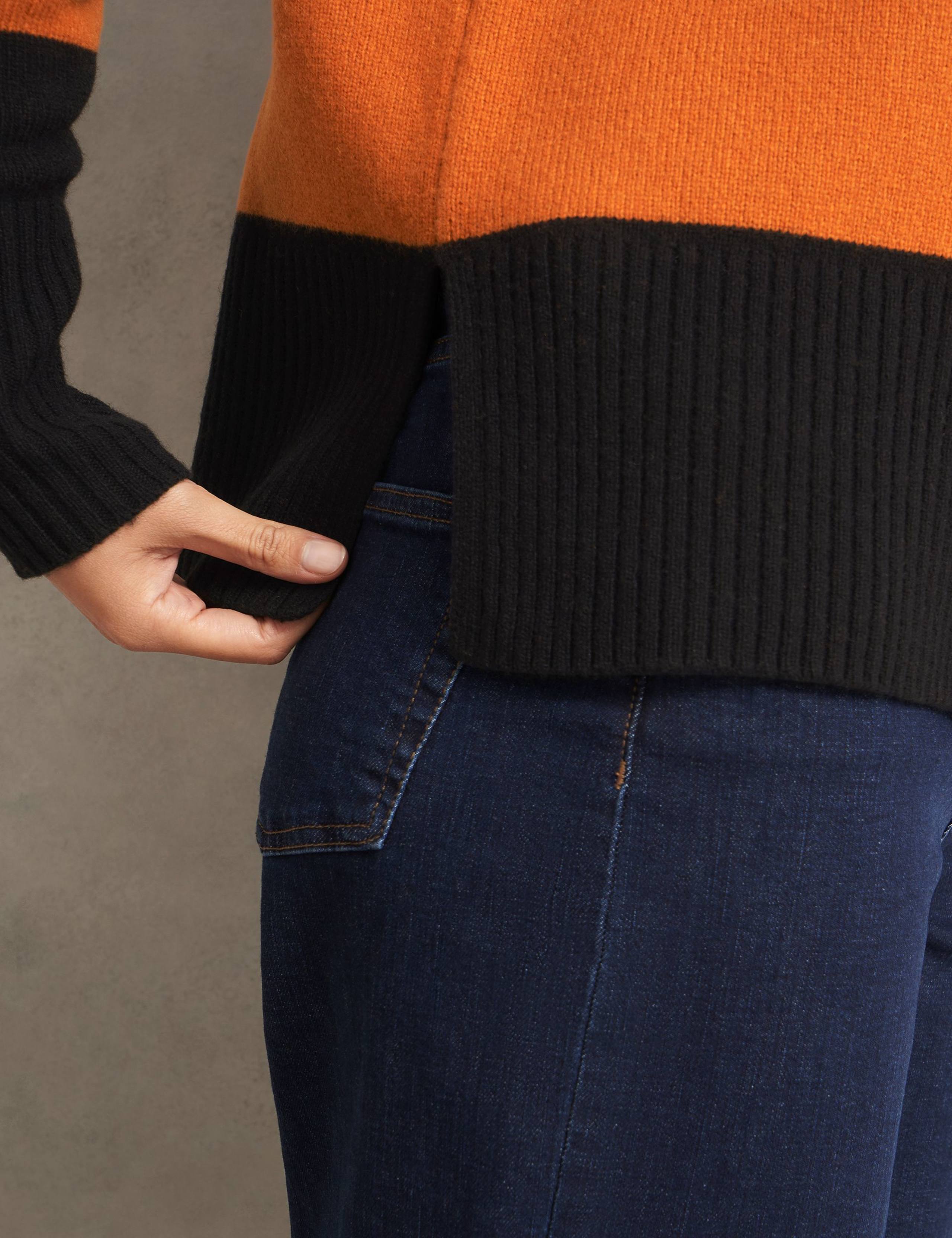 Merino Wool Rich Colour Block Jumper 5 of 6