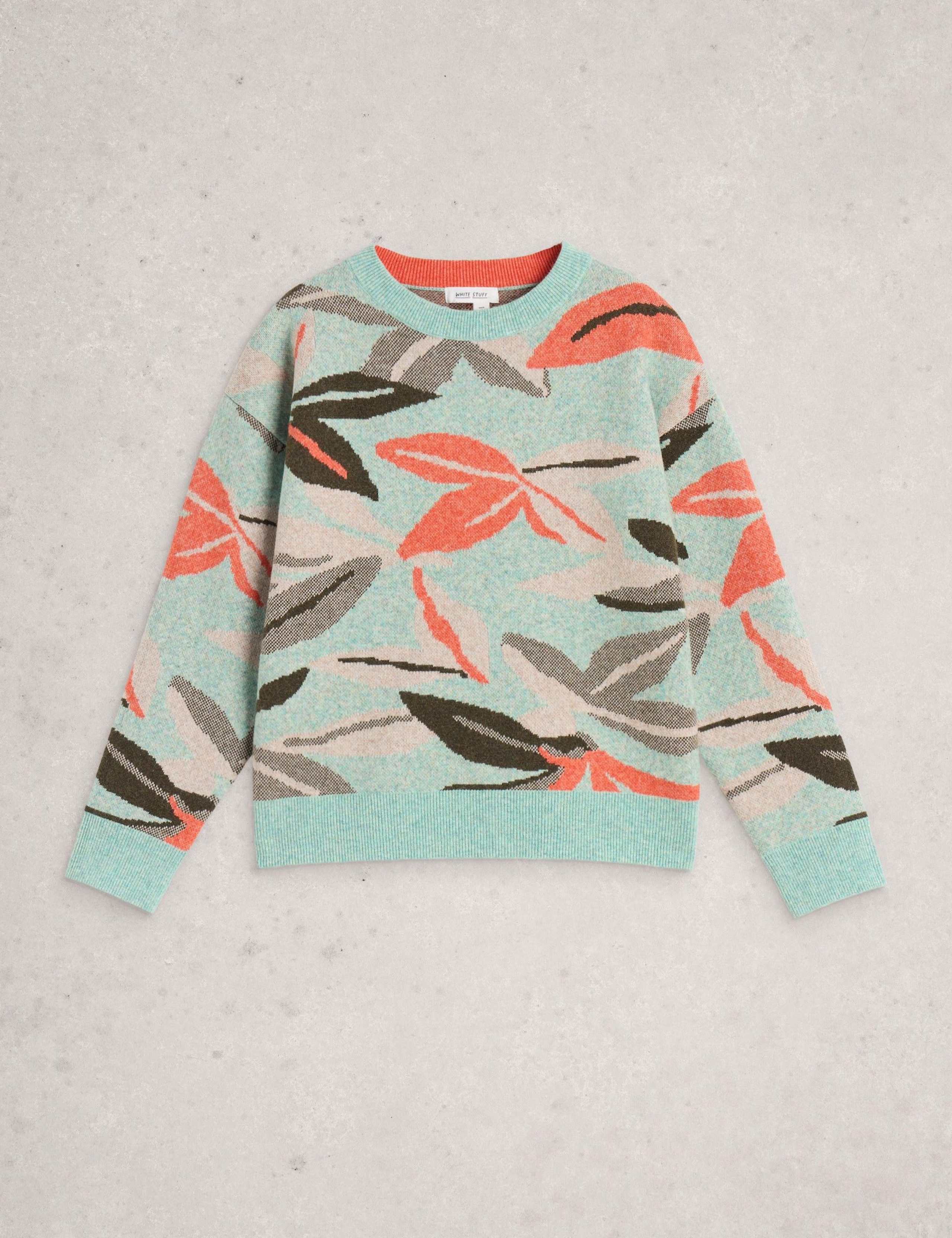 Floral Crew Neck Jumper with Wool 2 of 6