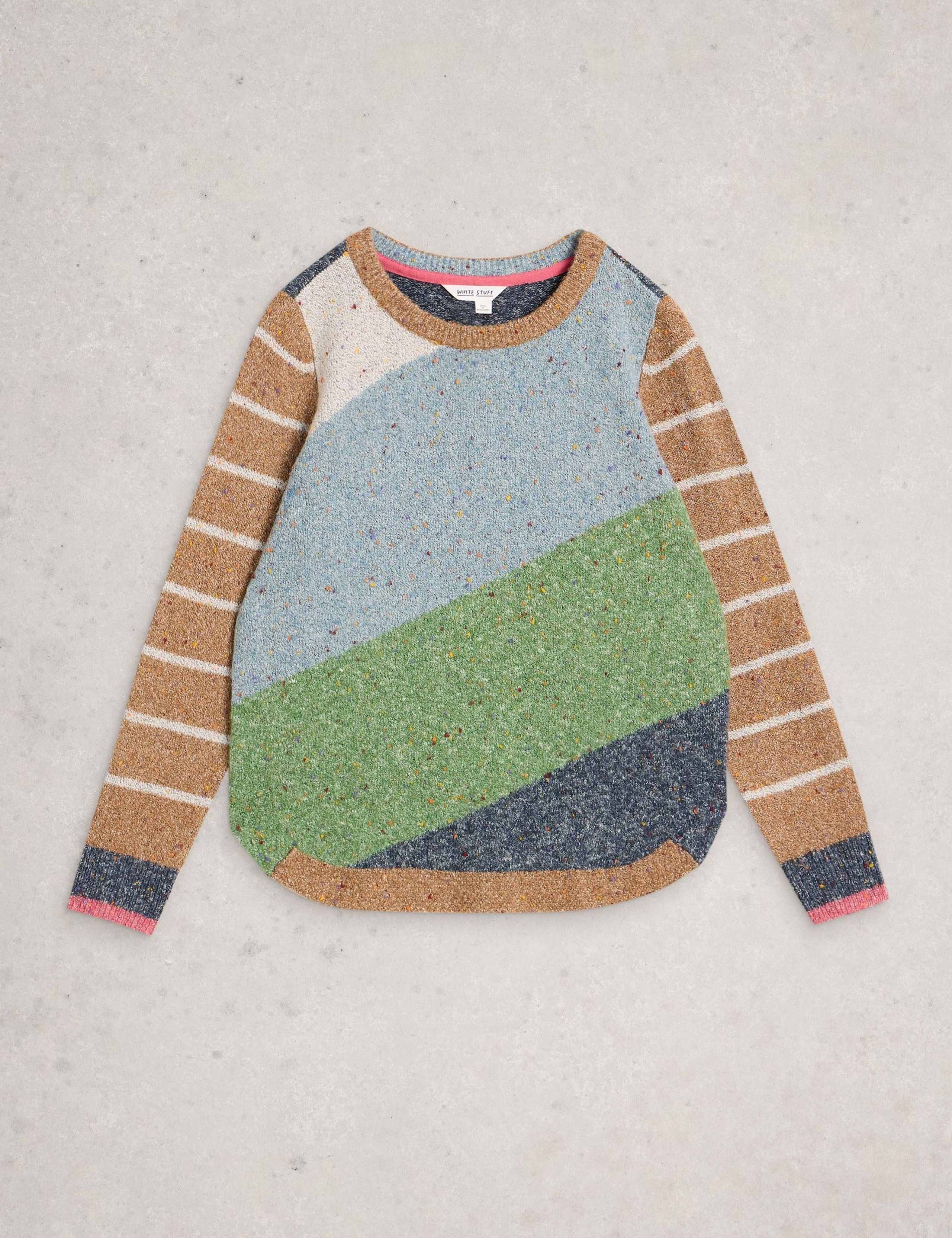 Colour Block Crew Neck Jumper 2 of 6
