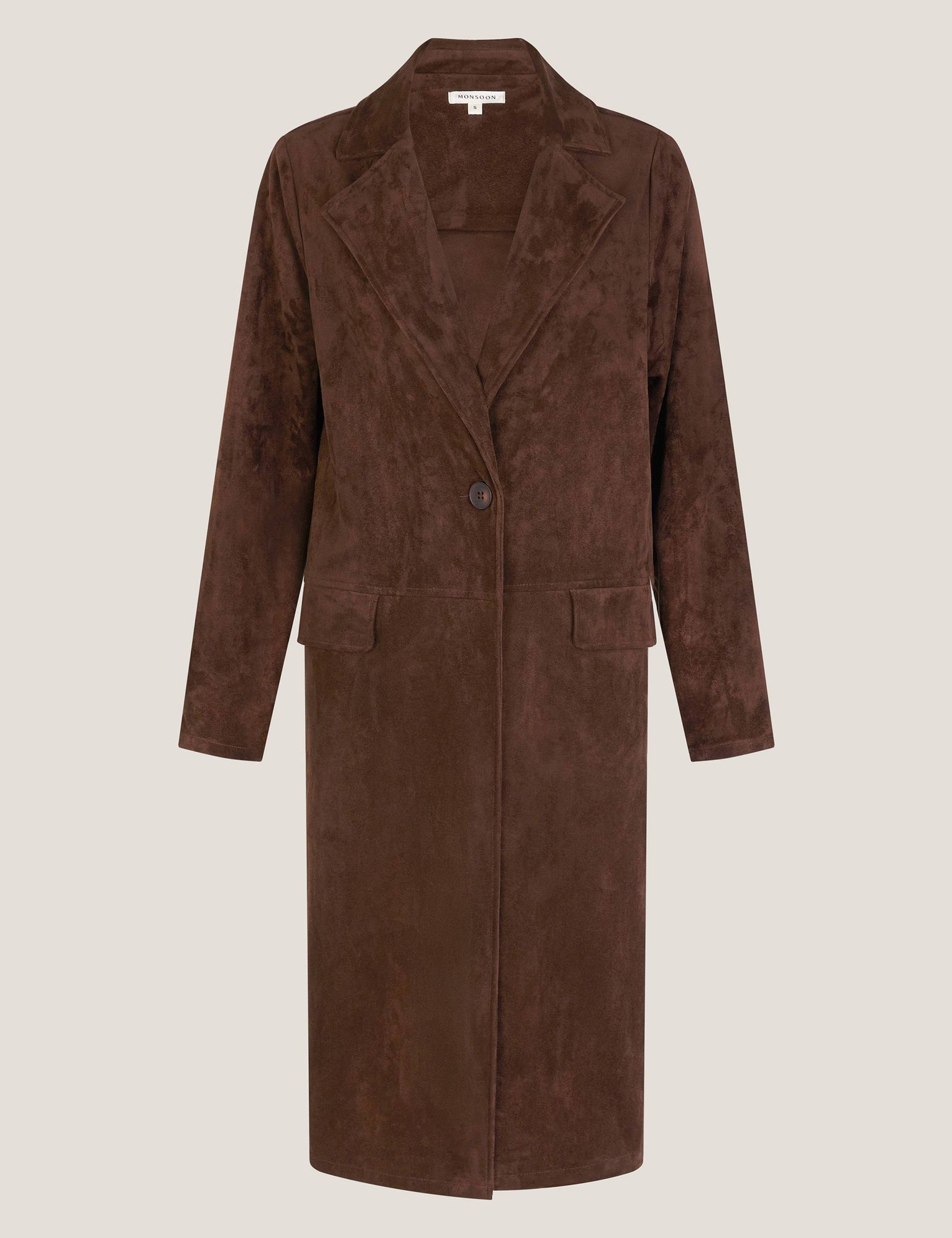 Suedette Trench Coat 2 of 5
