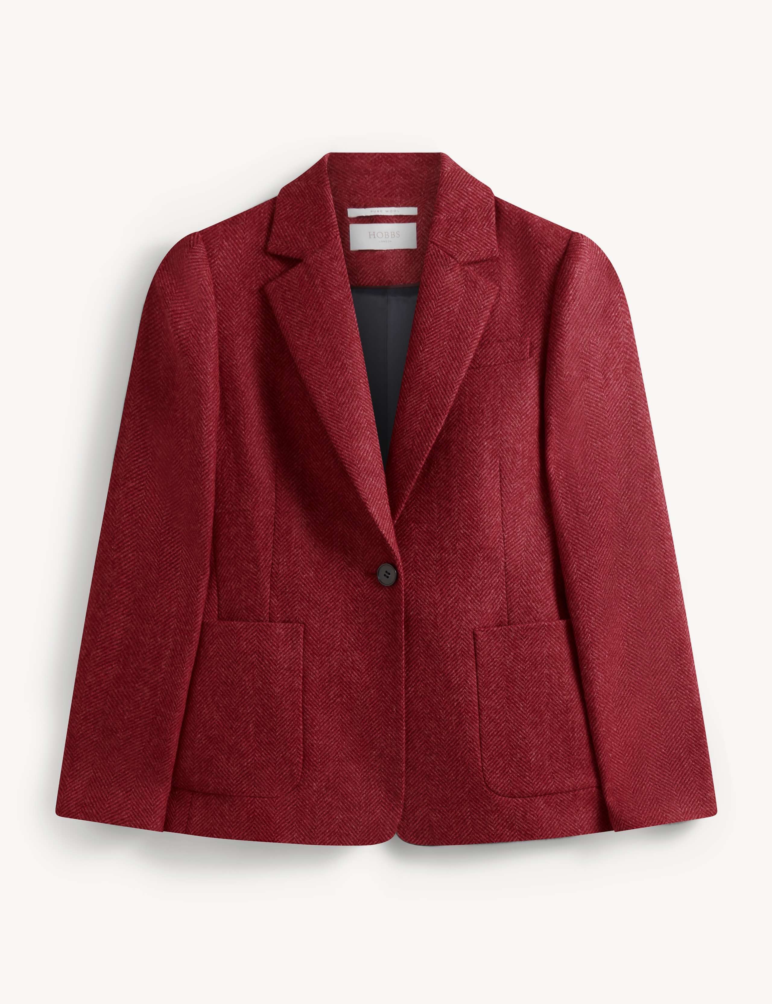 Pure Wool Herringbone Short Jacket 2 of 7