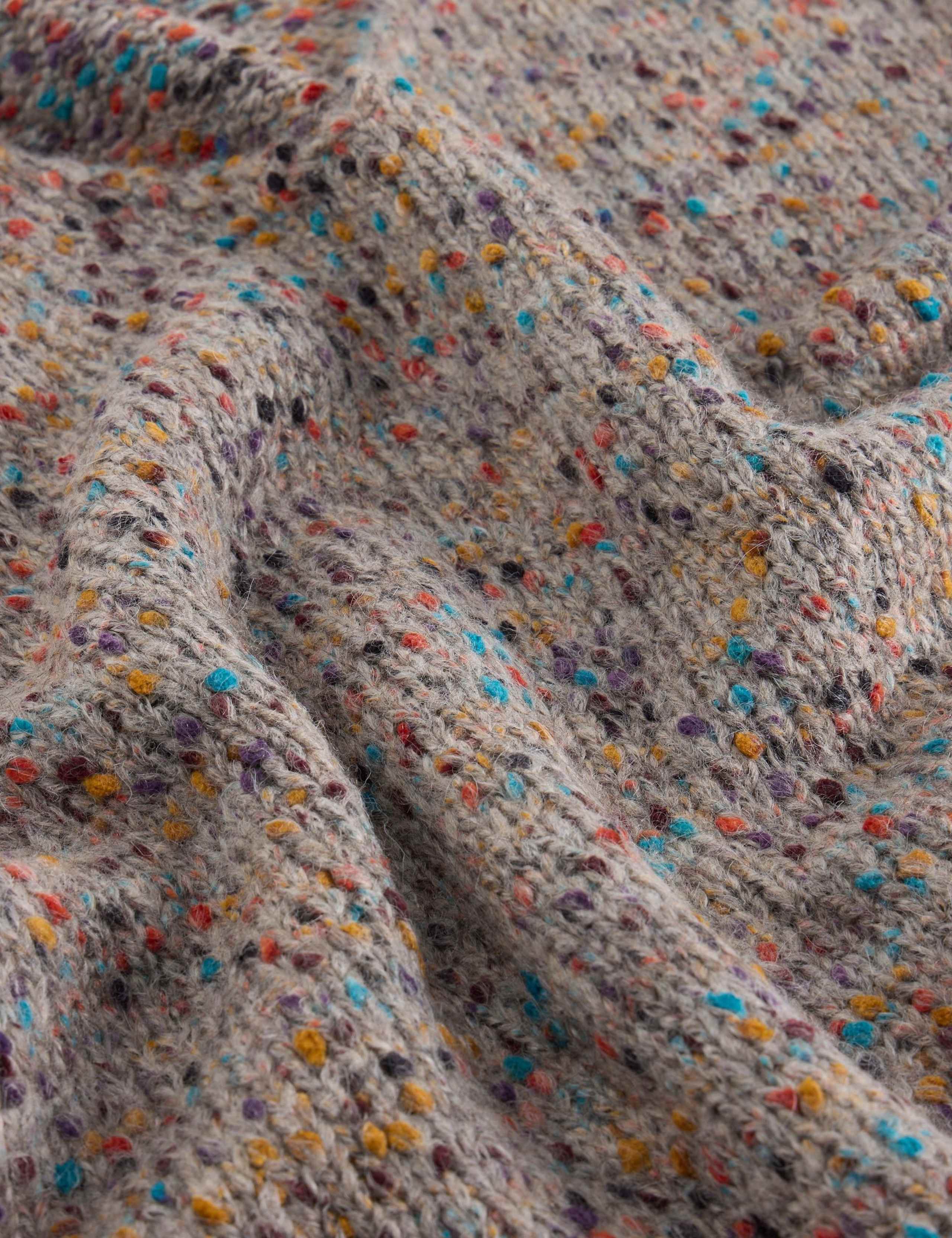 V-Neck Textured Jumper with Wool 6 of 6