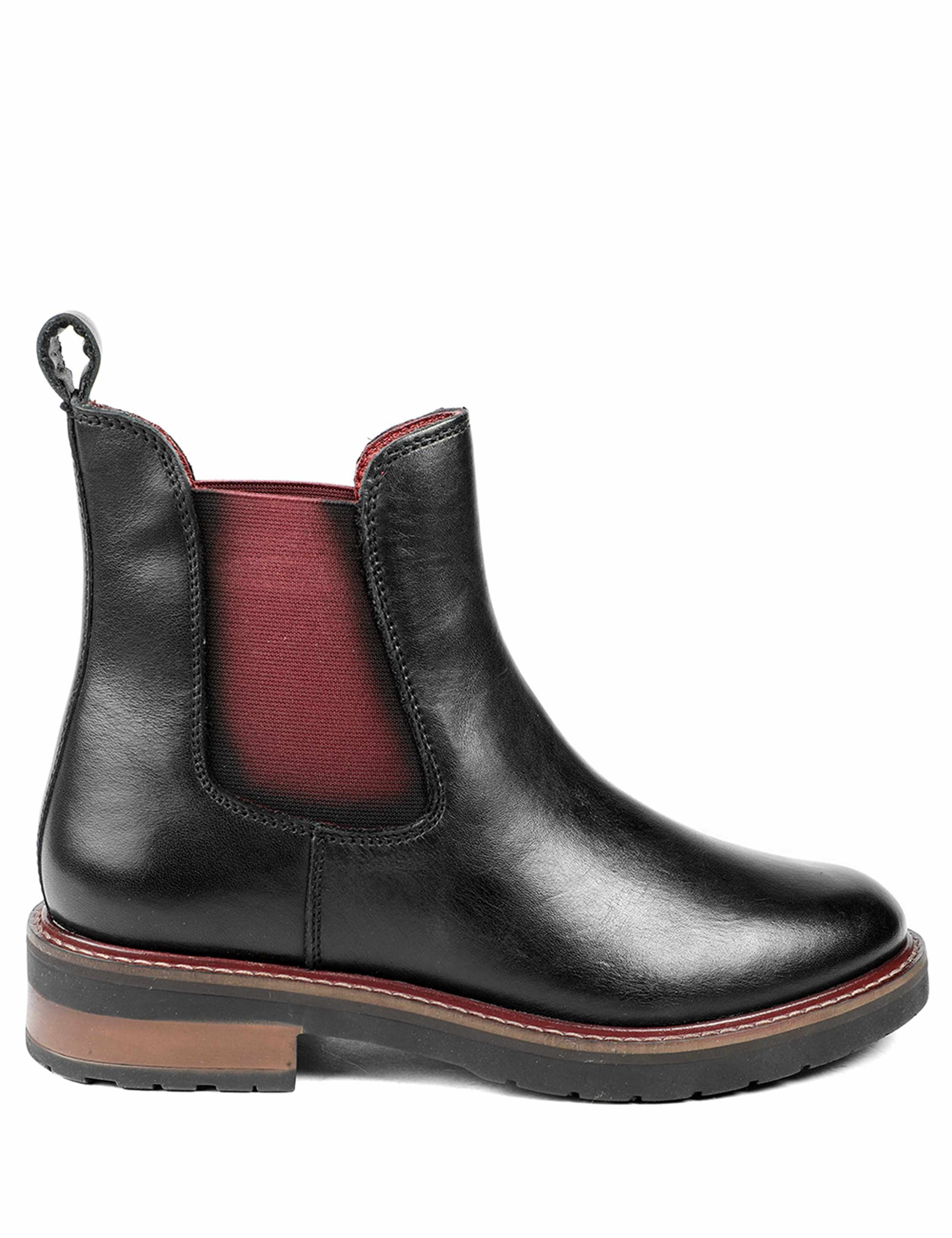 Leather Chelsea Block Heel Ankle Boots 2 of 6