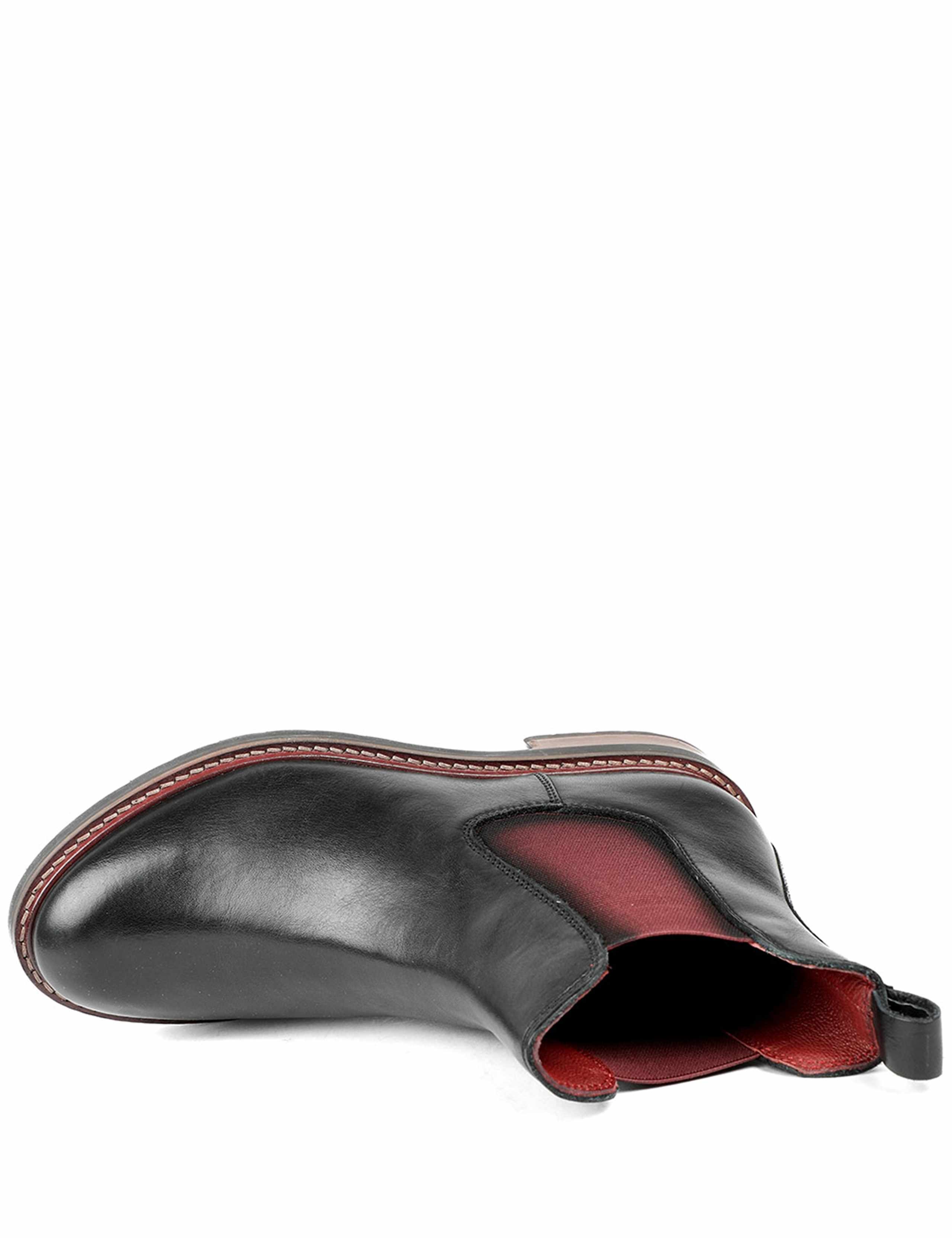 Leather Chelsea Block Heel Ankle Boots 5 of 6