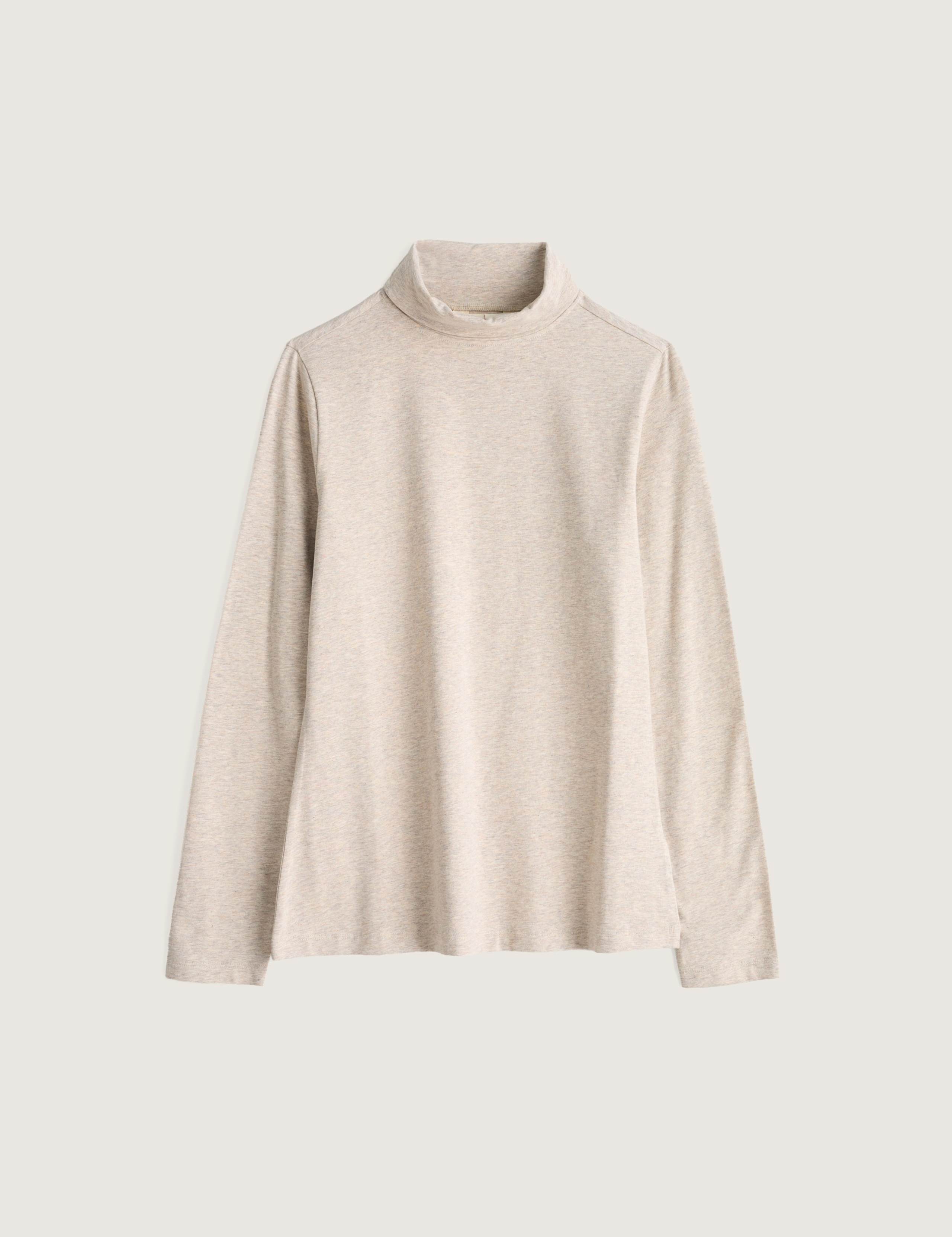 Pure Cotton Roll Neck Regular Fit Top 2 of 5