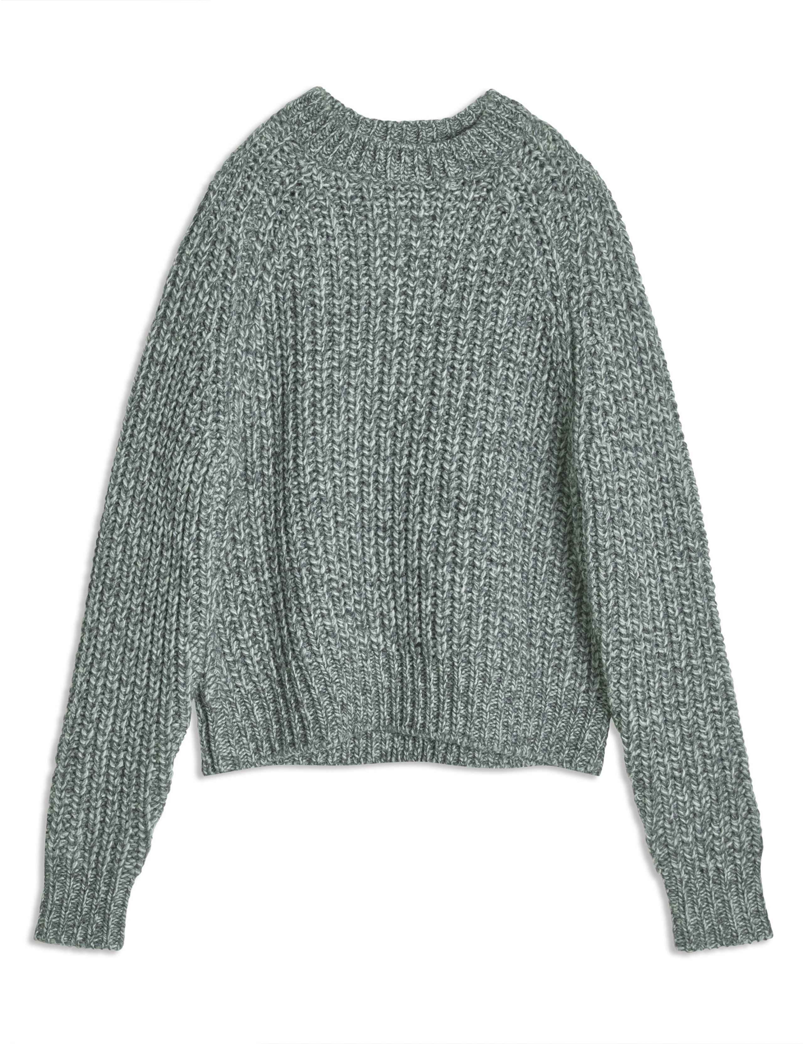 Wool Blend Ribbed Crew Neck Jumper 2 of 5