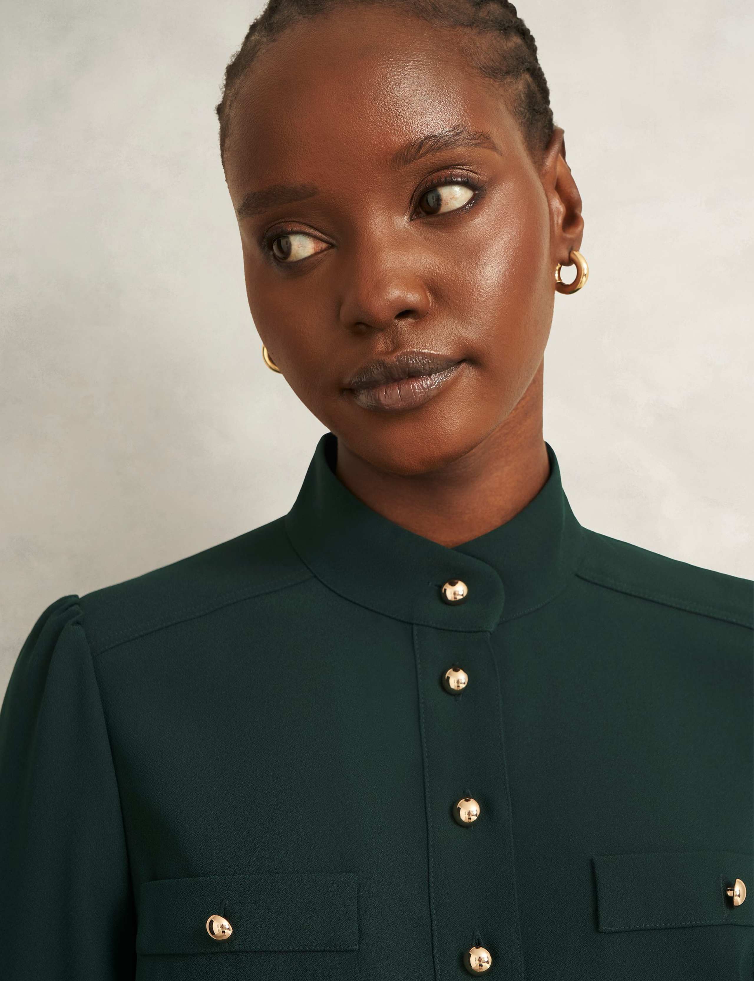 Collared Mini Shirt Dress 5 of 6