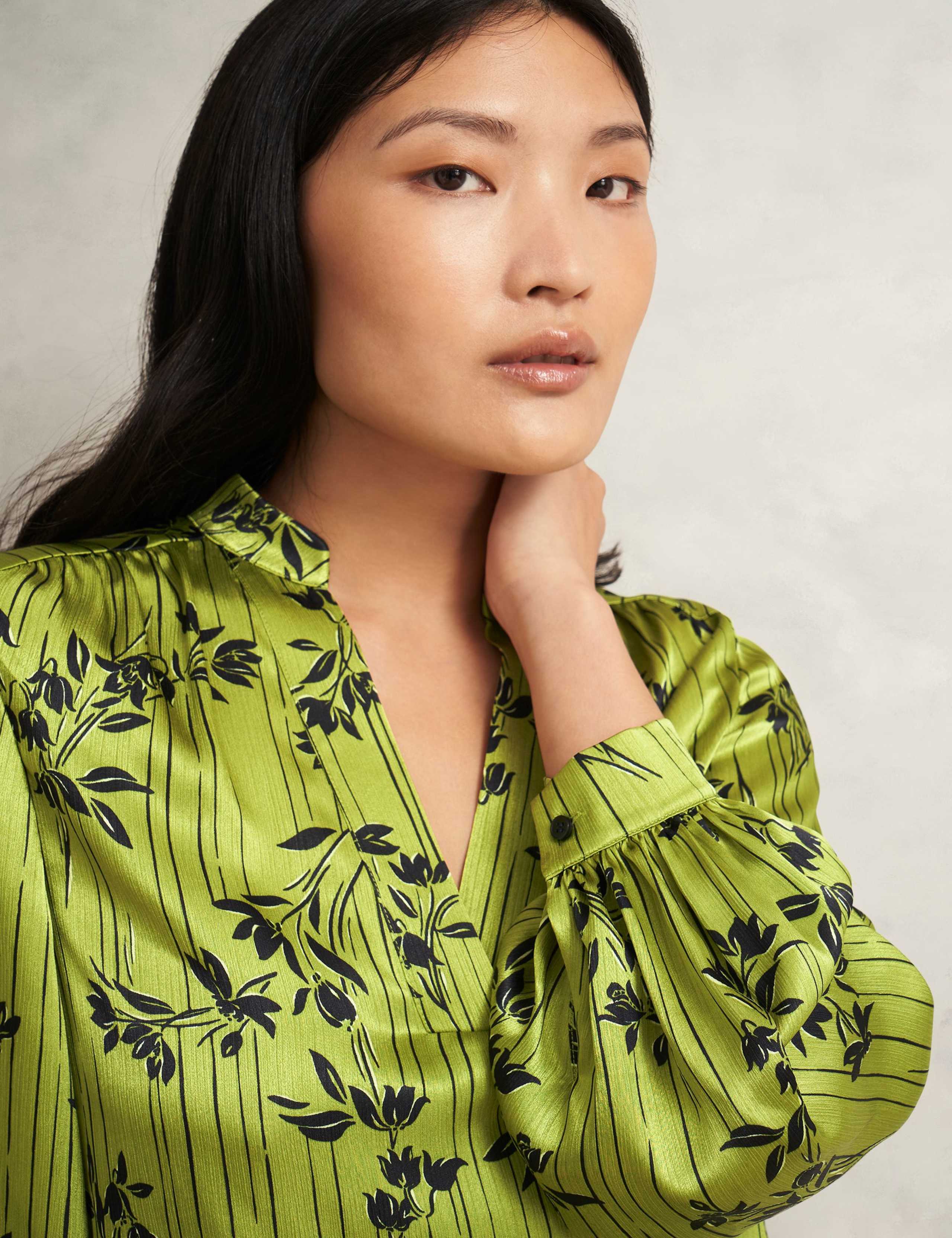 Floral V-Neck Blouse 5 of 6