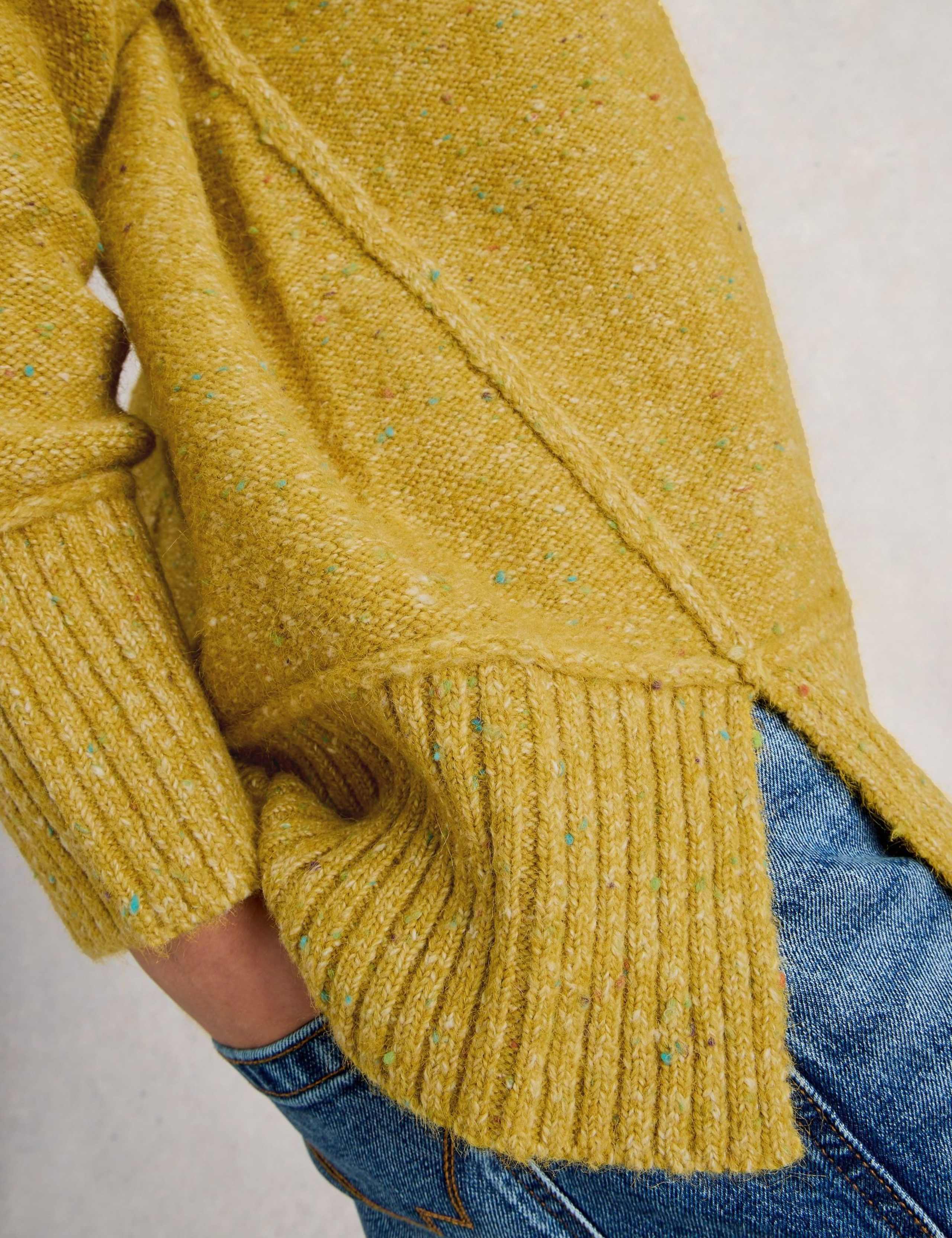 Textured V-Neck Split Hem Jumper 6 of 6