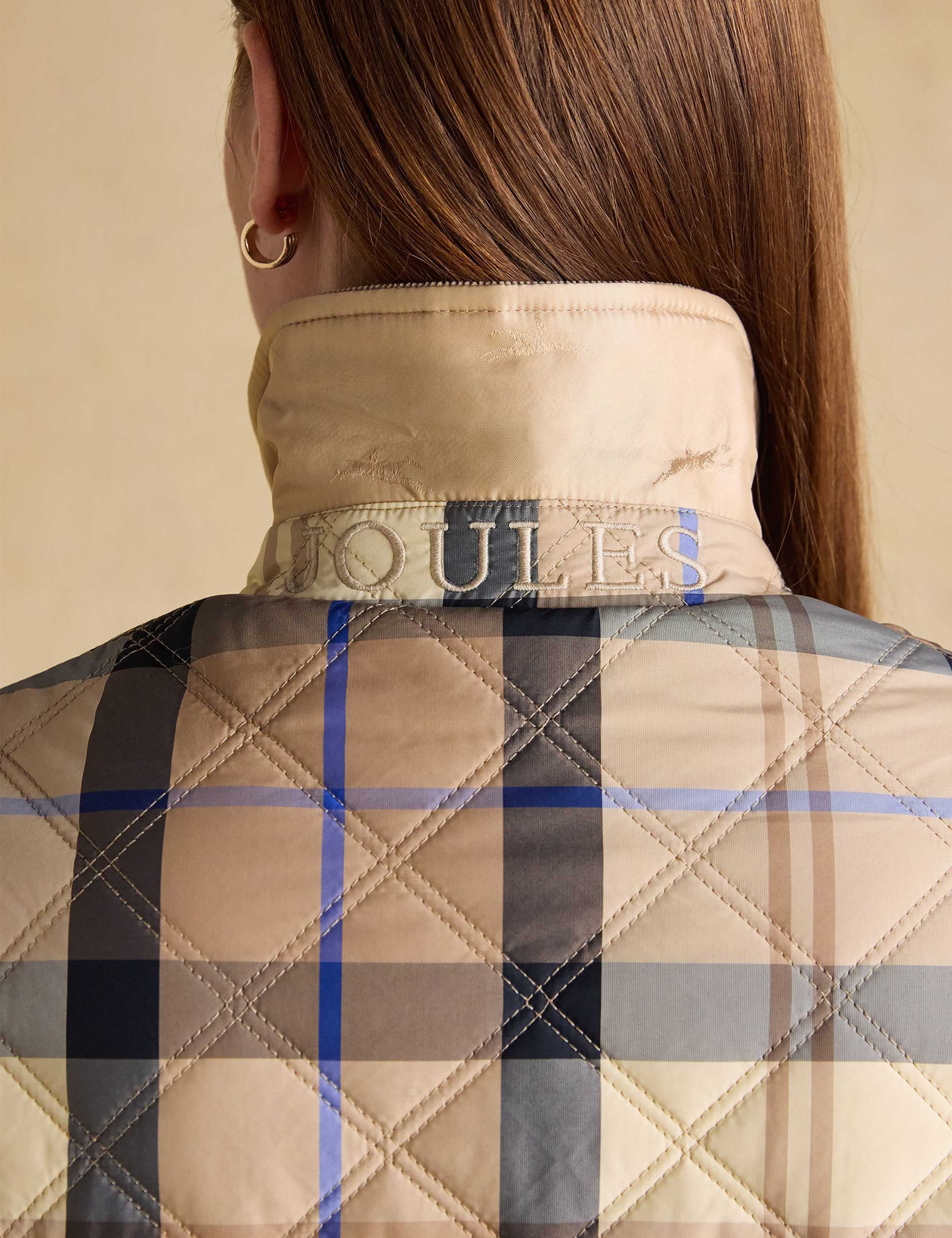 Checked Quilted Collared Jacket 7 of 12