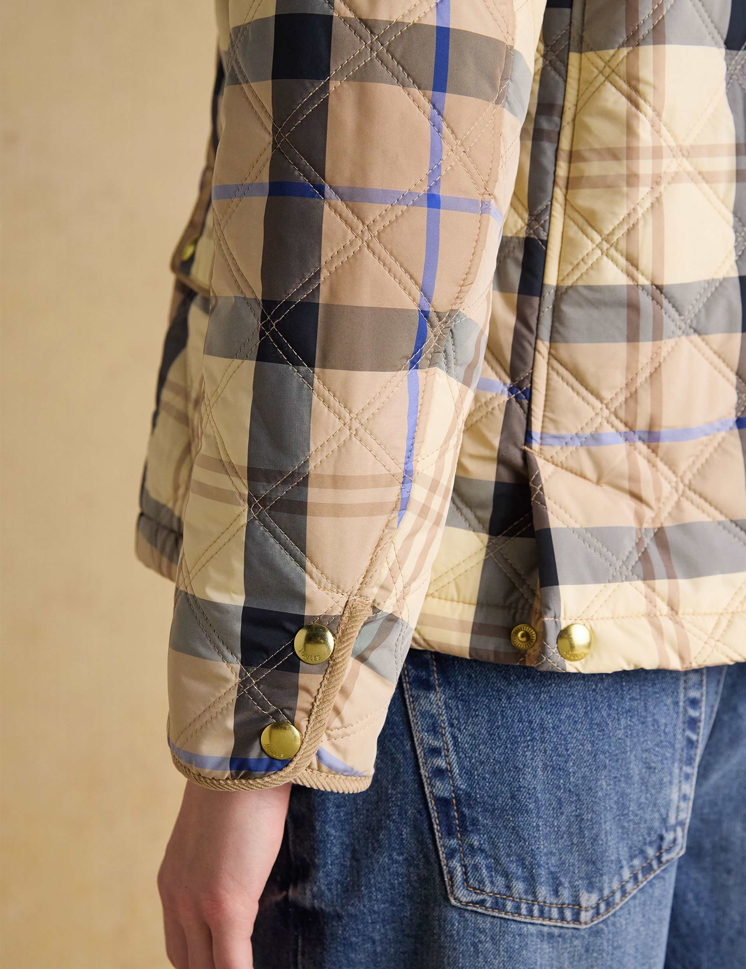 Checked Quilted Collared Jacket 10 of 12