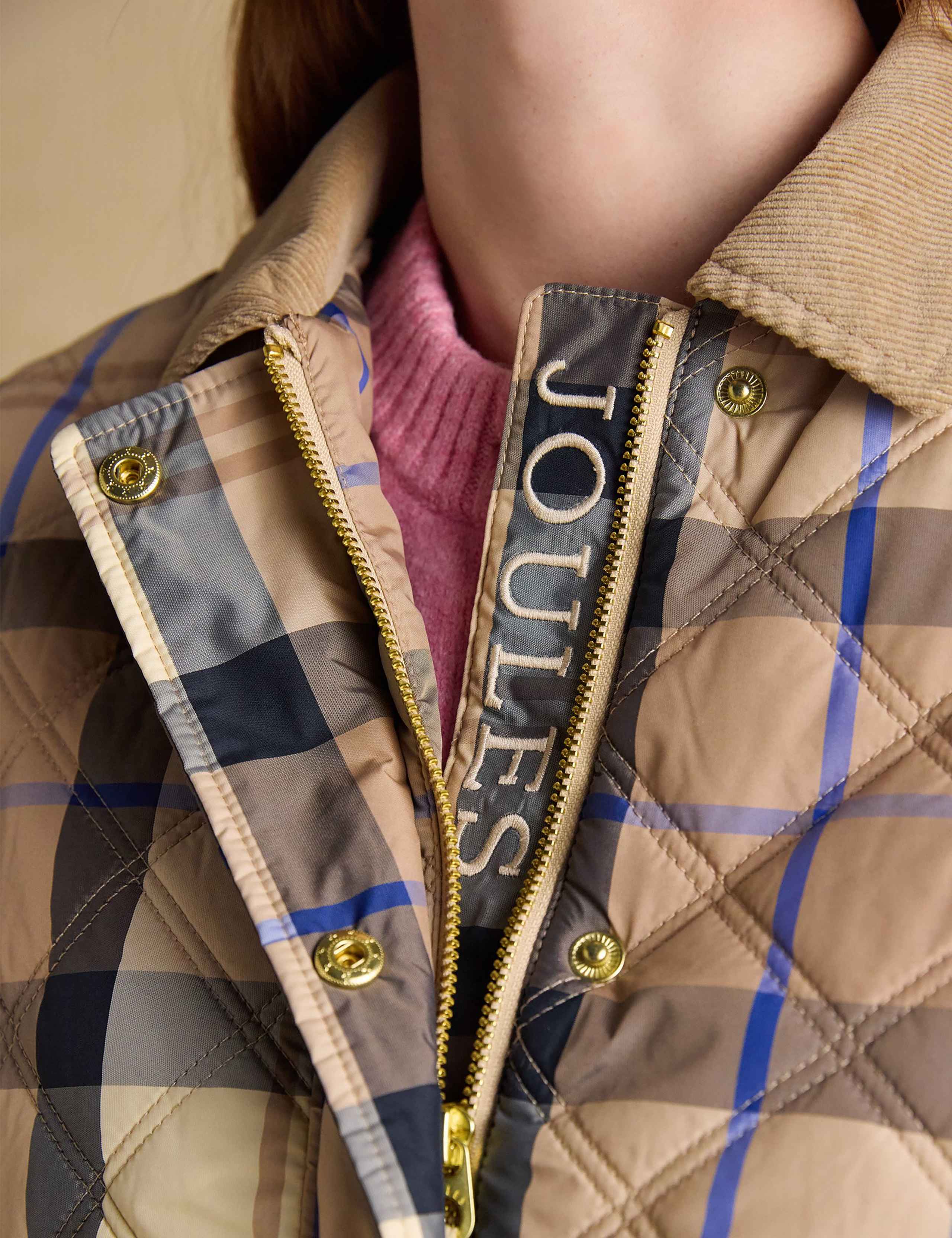 Checked Quilted Collared Jacket 11 of 12