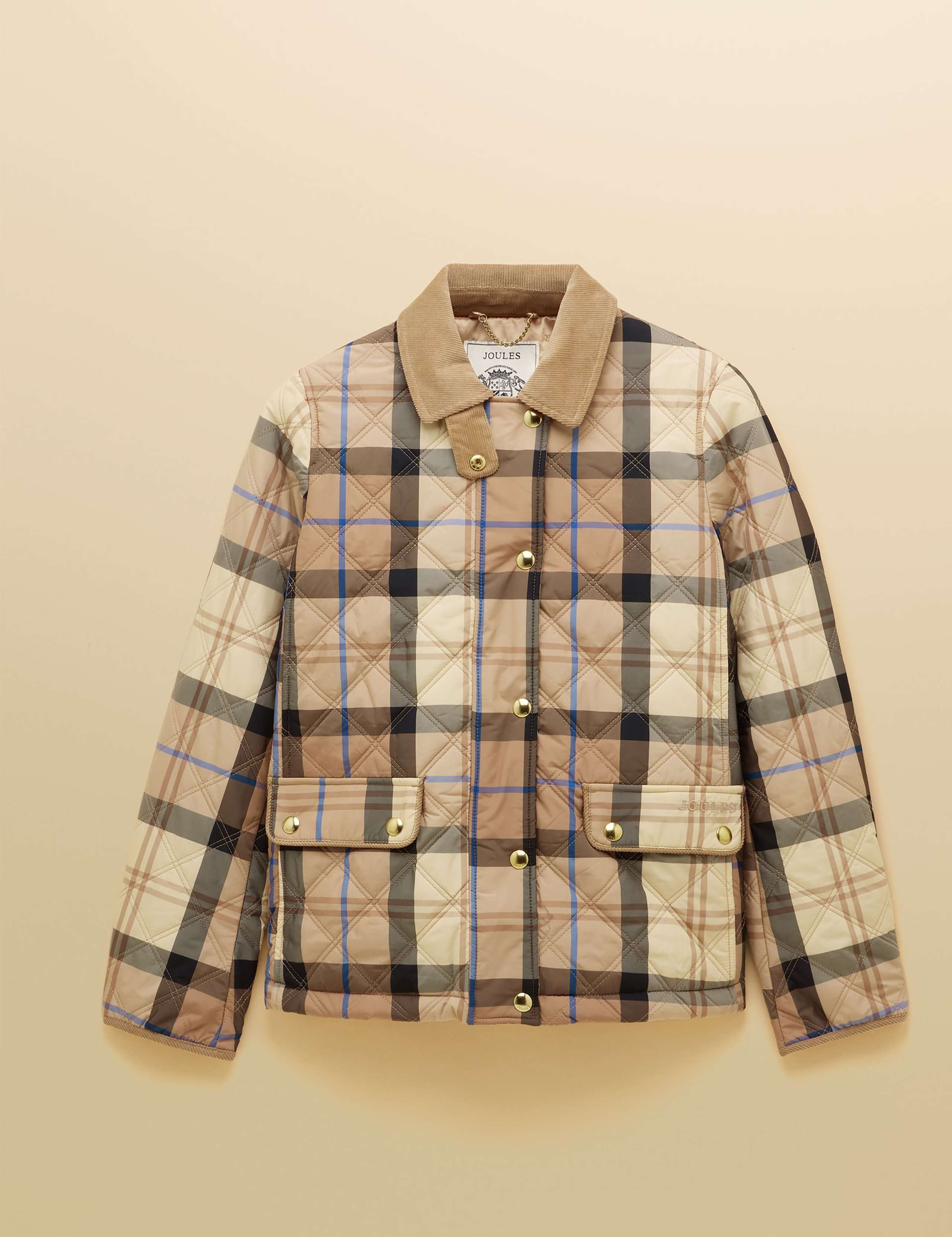 Checked Quilted Collared Jacket 2 of 12