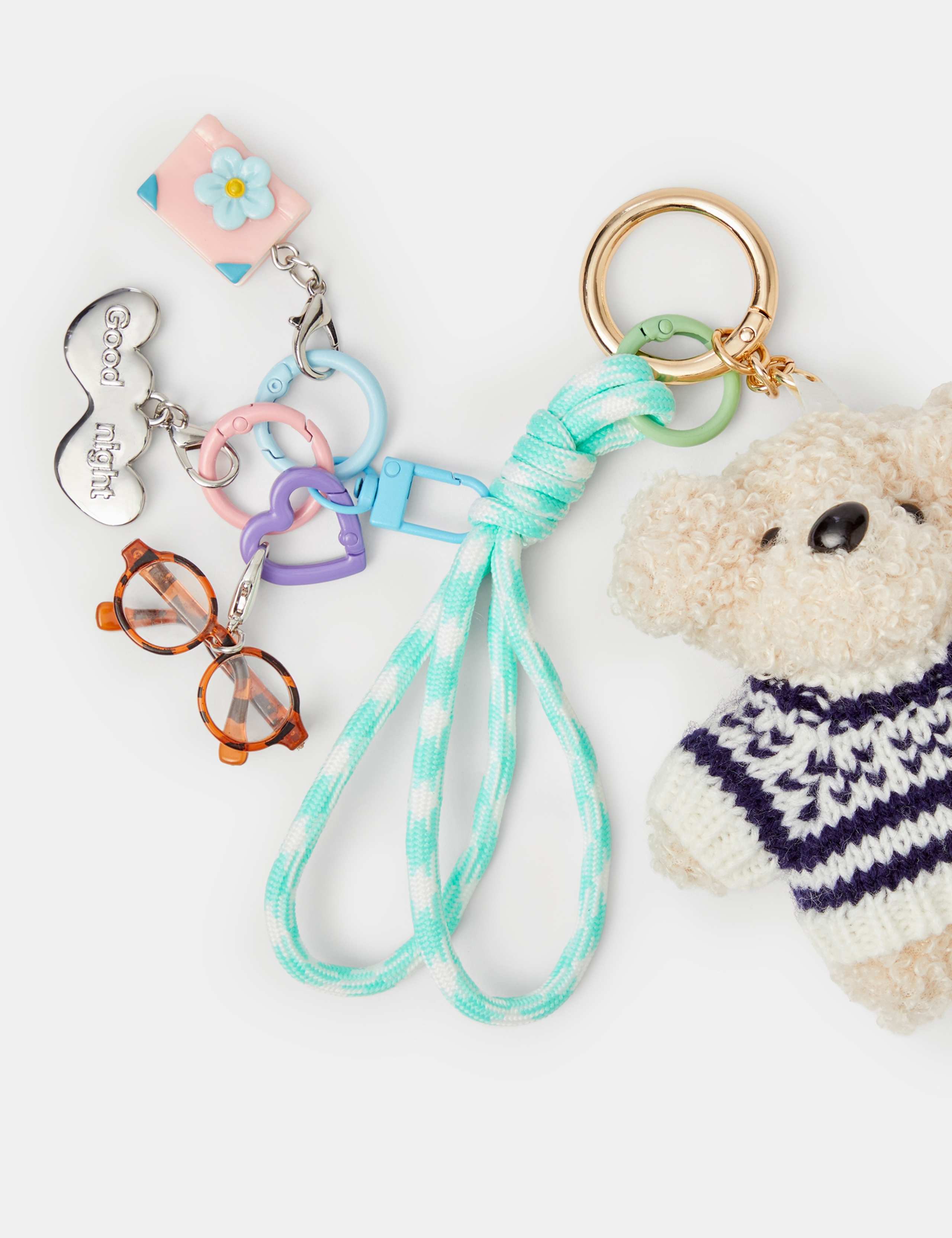 3 Pack Snuggle Pup Bag Charm Keyring 3 of 3