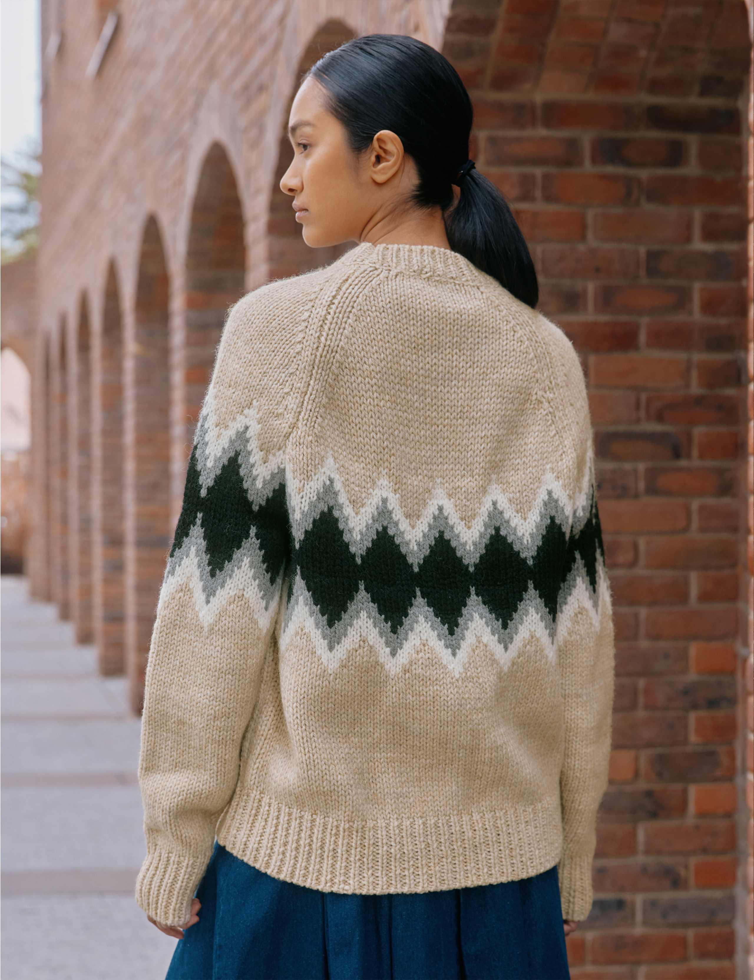 Wool Blend Argyle Stripe Jumper 4 of 4
