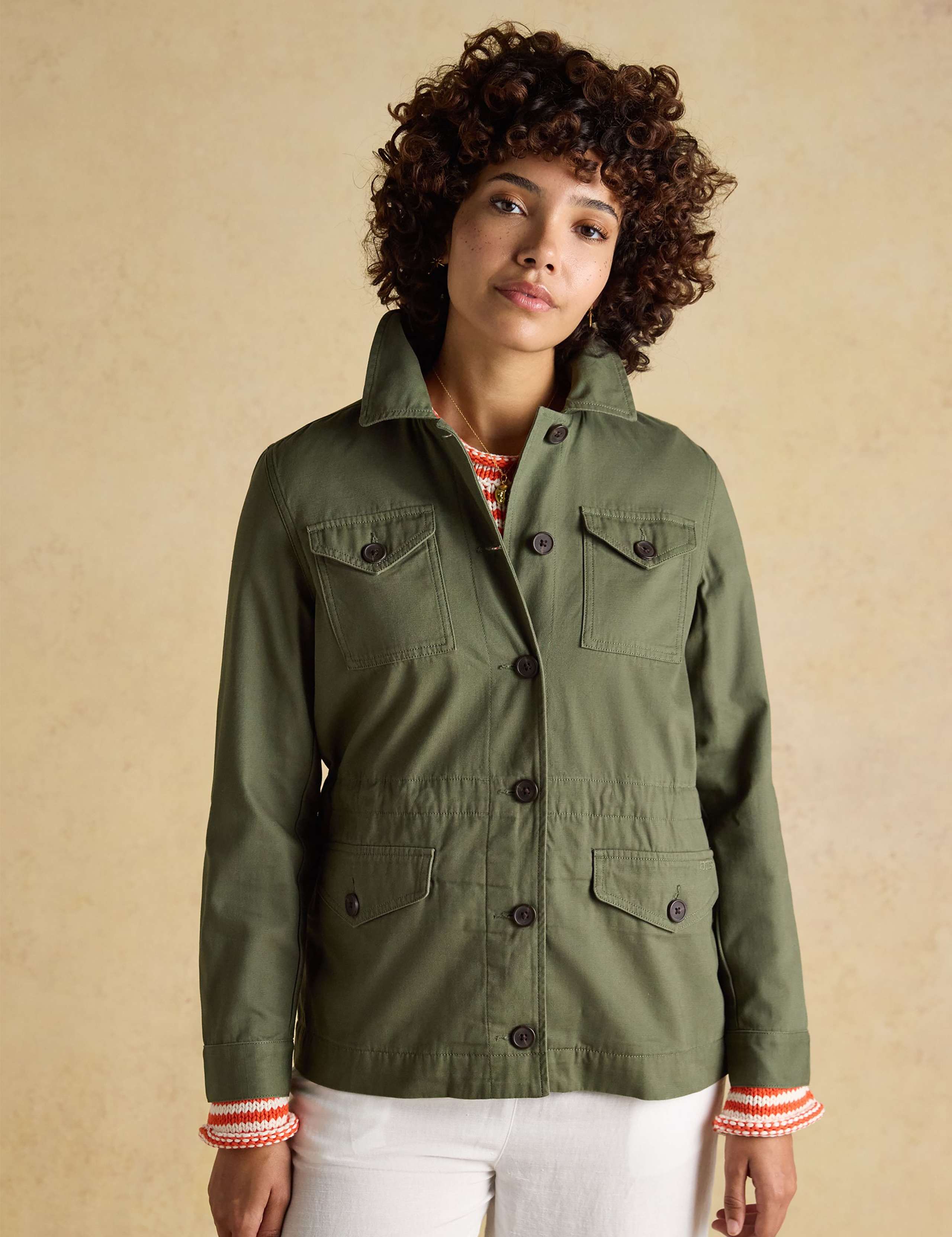 Pure Cotton Lightweight Utility Jacket 1 of 9