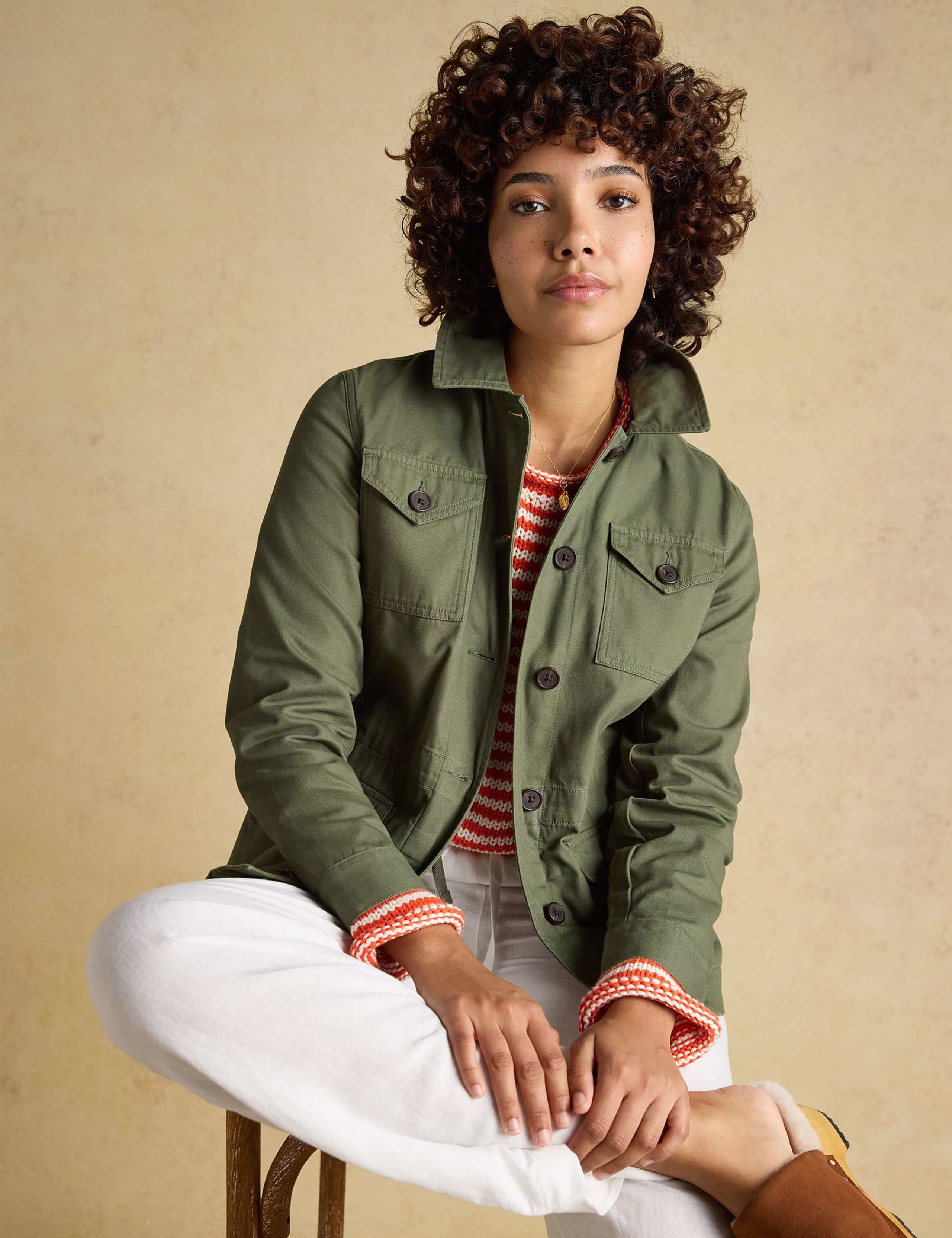 Pure Cotton Lightweight Utility Jacket 5 of 9