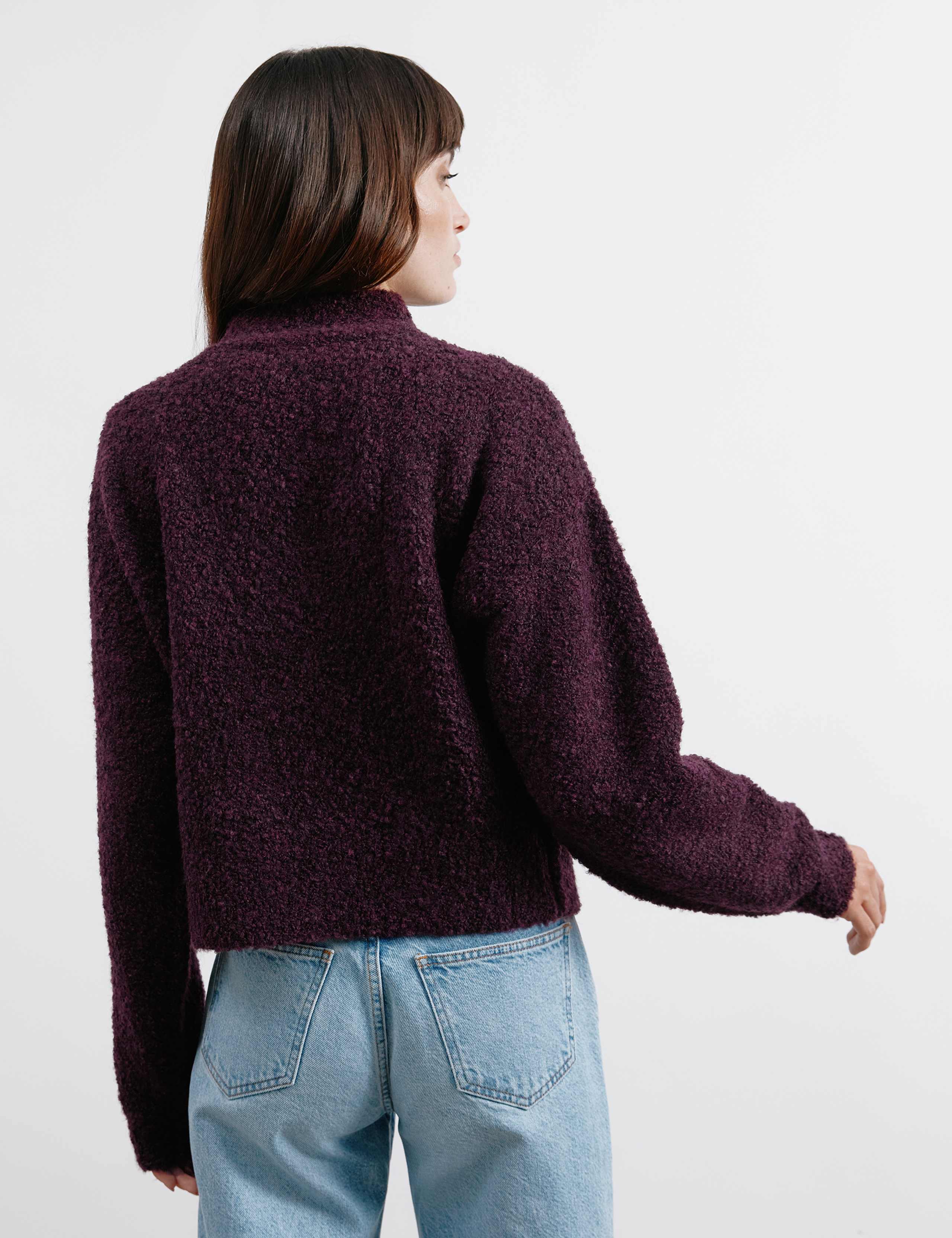 Bouclé Crew Neck Jumper with Wool 5 of 5