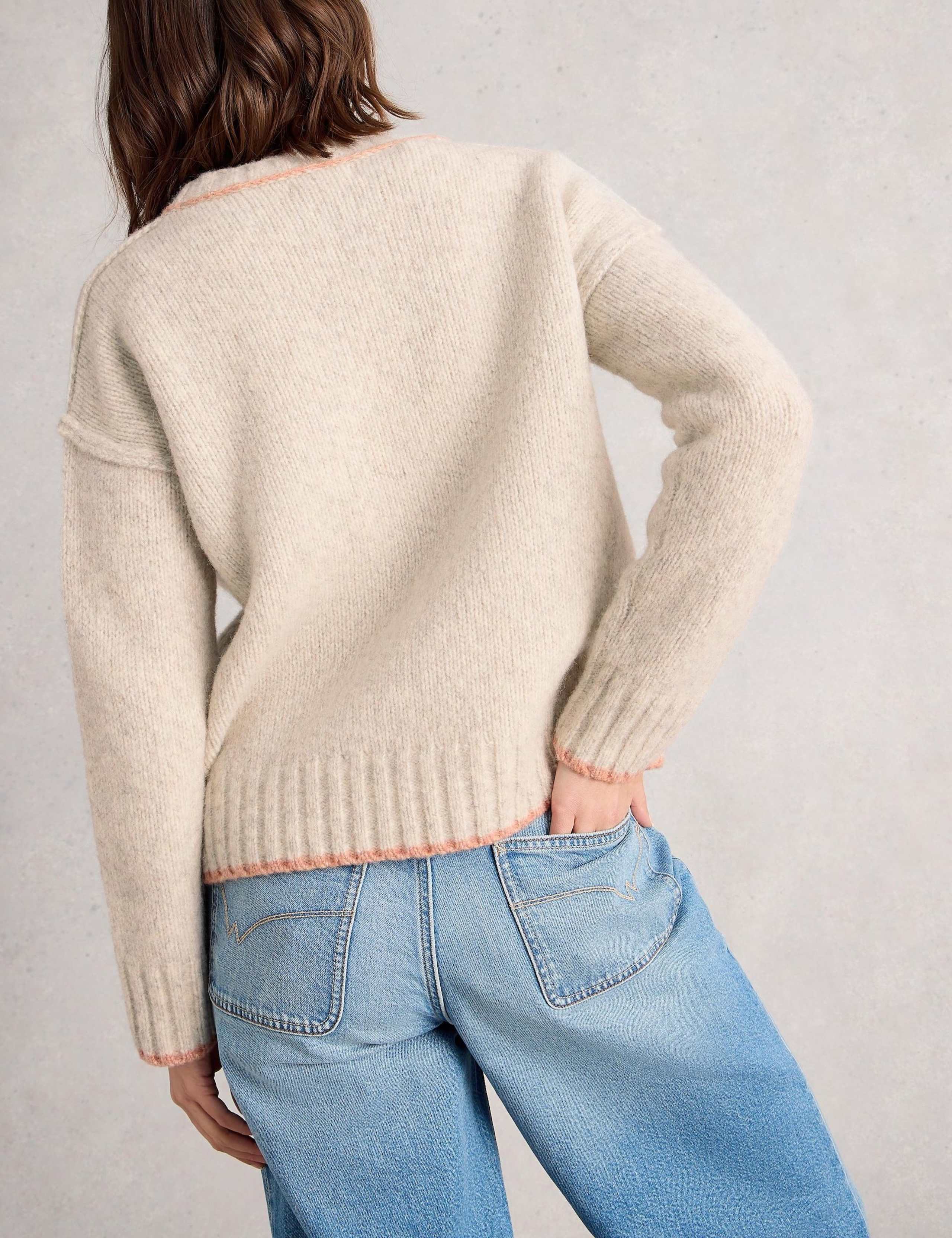 Justine Crew Neck Jumper with Cotton 3 of 6
