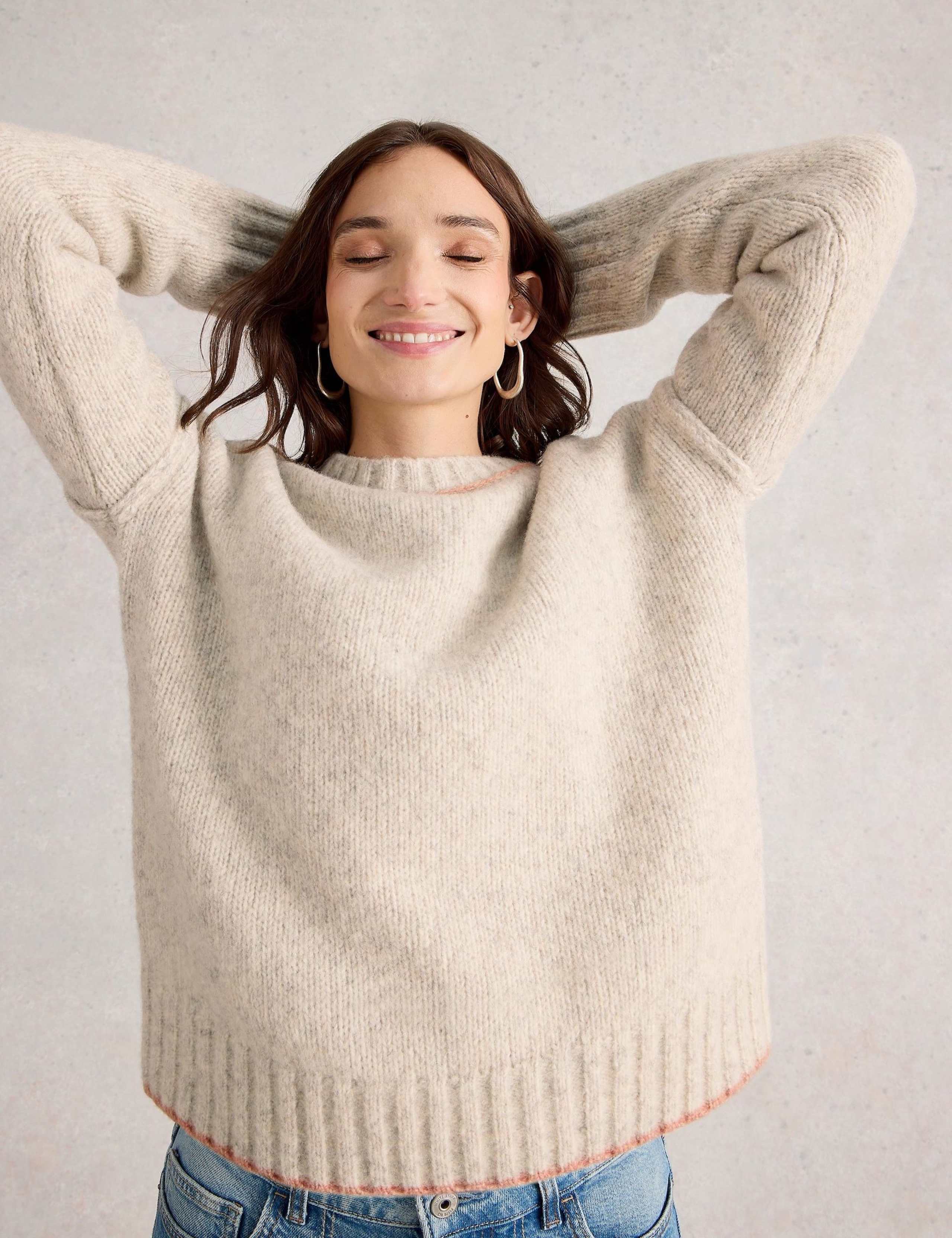 Justine Crew Neck Jumper with Cotton 4 of 6