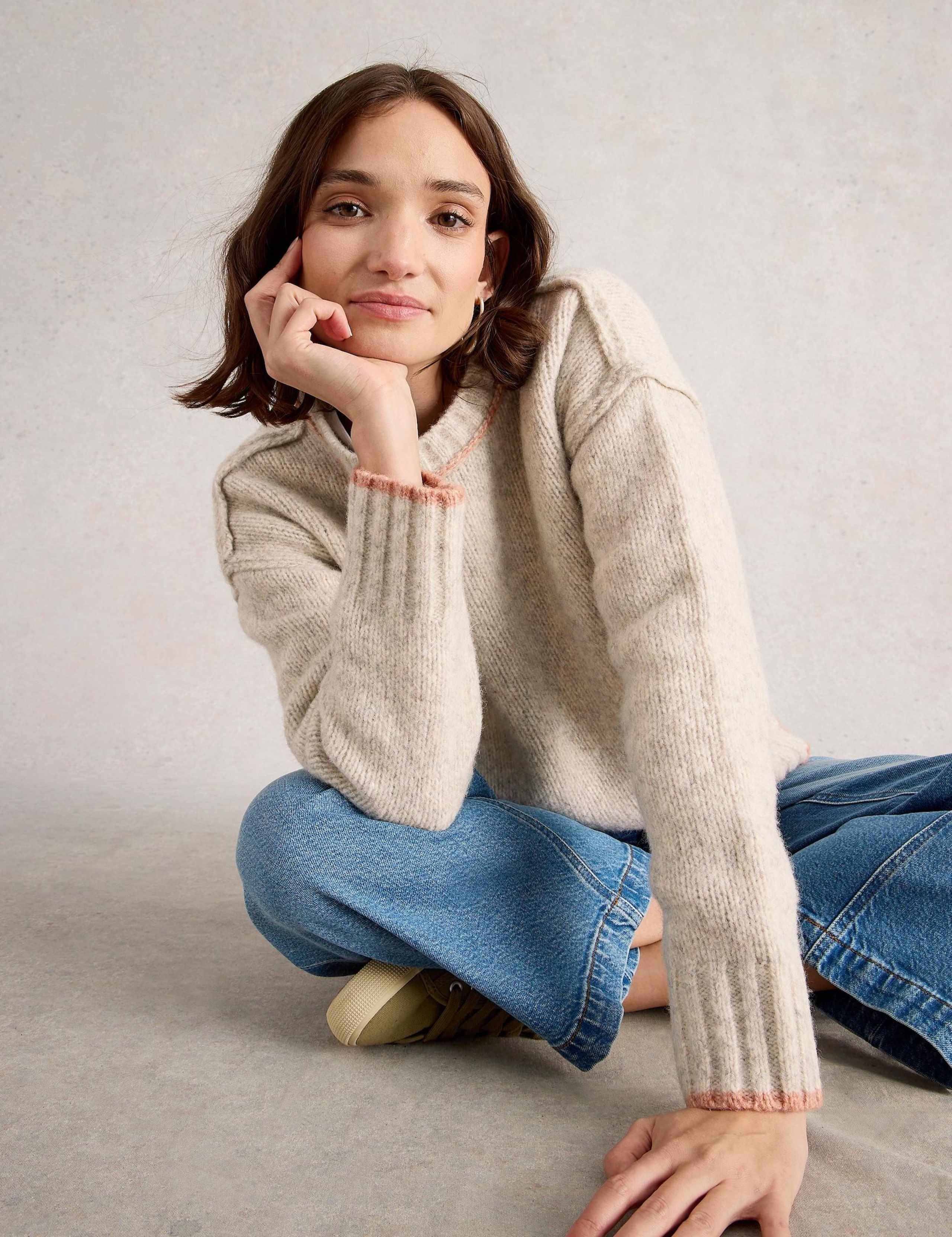 Justine Crew Neck Jumper with Cotton 5 of 6
