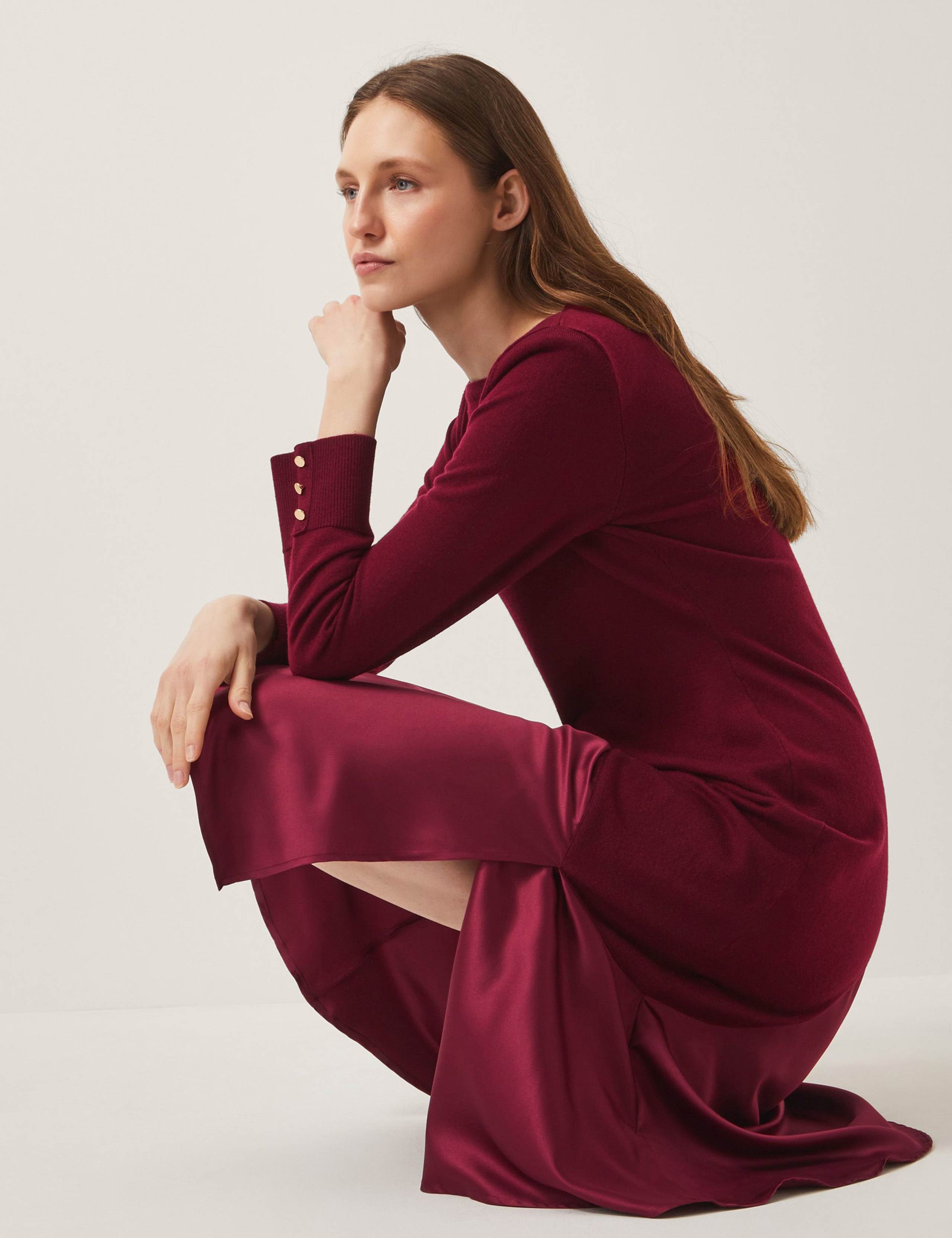 Satin Midi Dress 4 of 4
