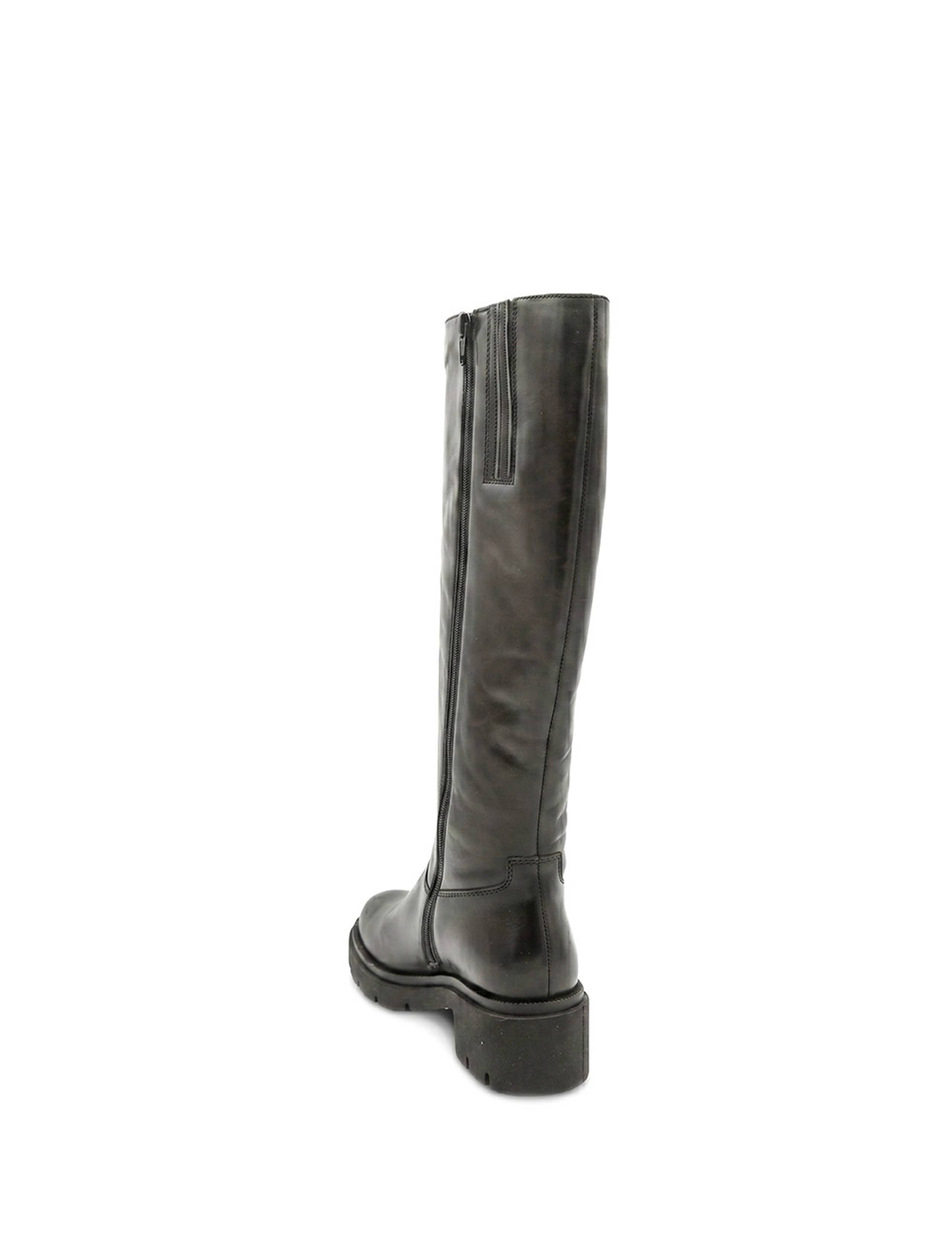 Leather Block Heel Knee High Boots 5 of 6