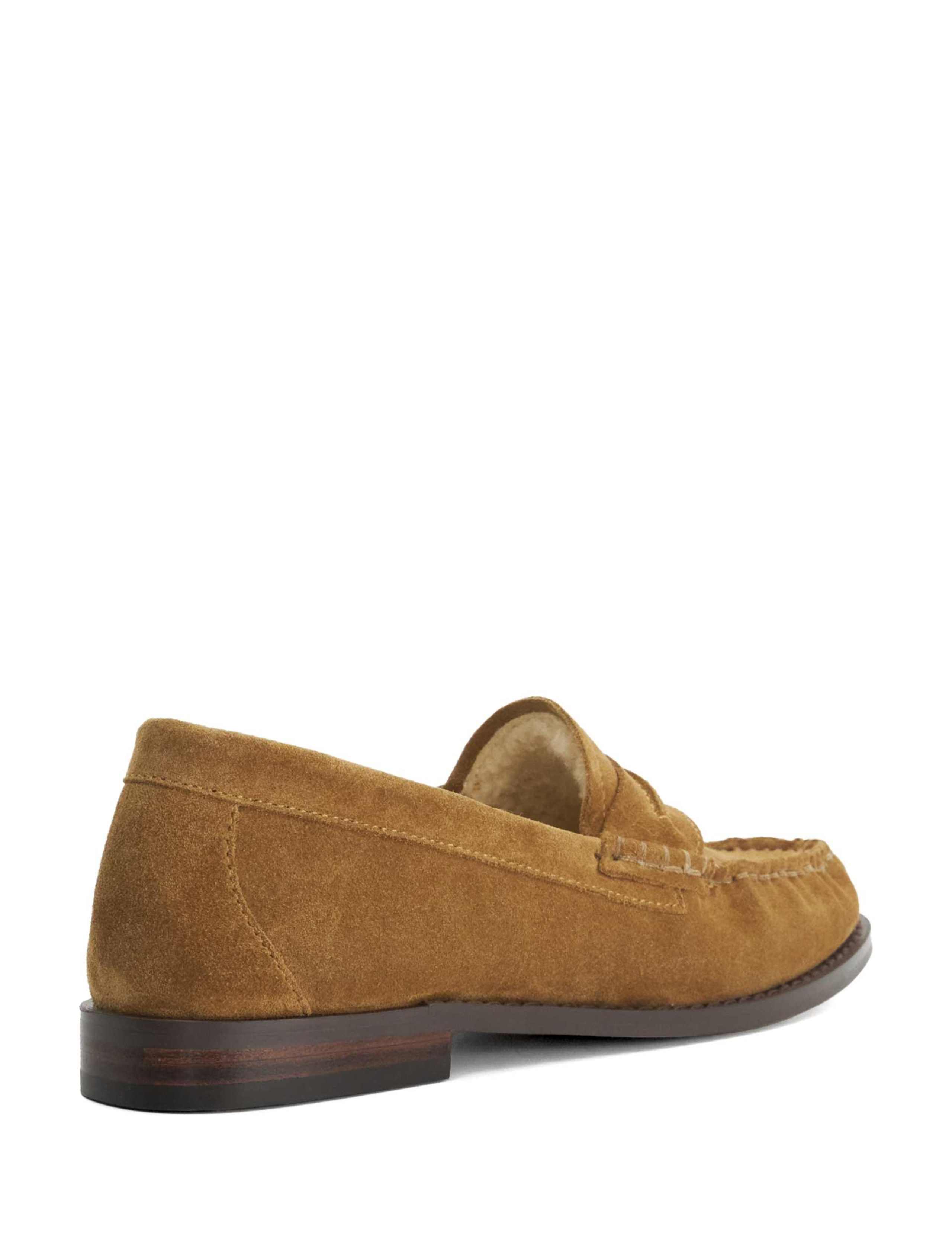 Suede Faux Fur Lined Loafers 4 of 5