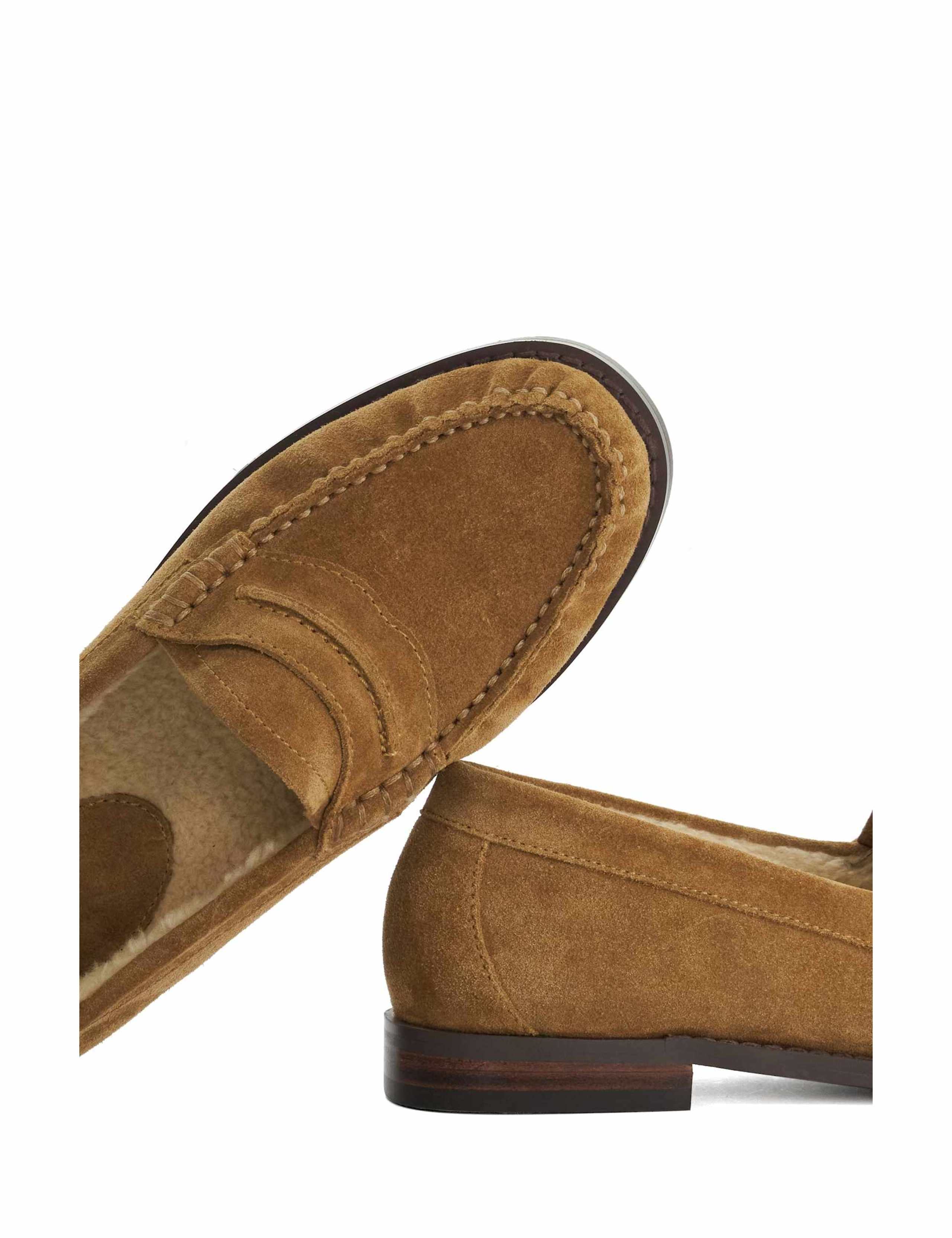 Suede Faux Fur Lined Loafers 5 of 5