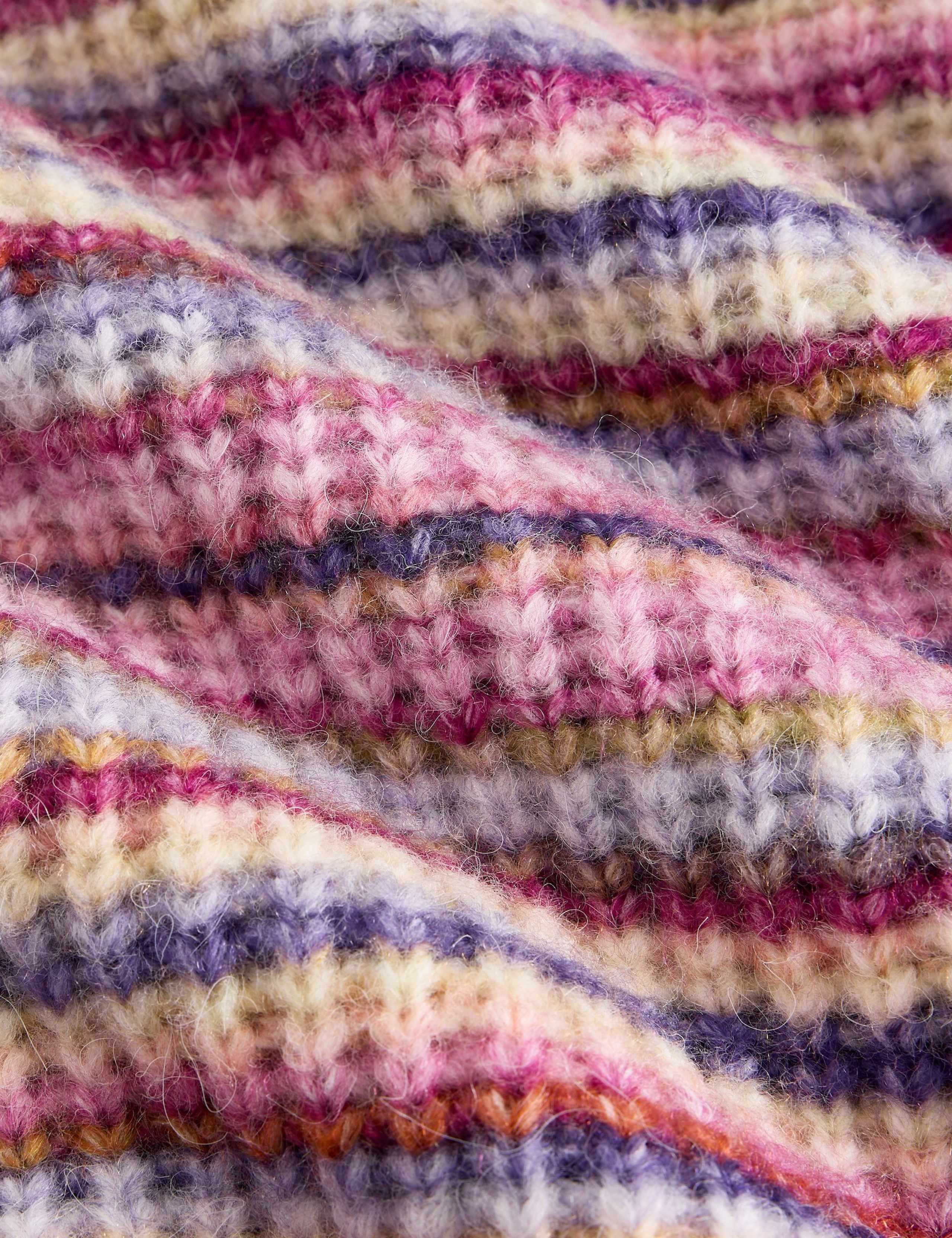 Striped Crew Neck Jumper with Wool 6 of 6