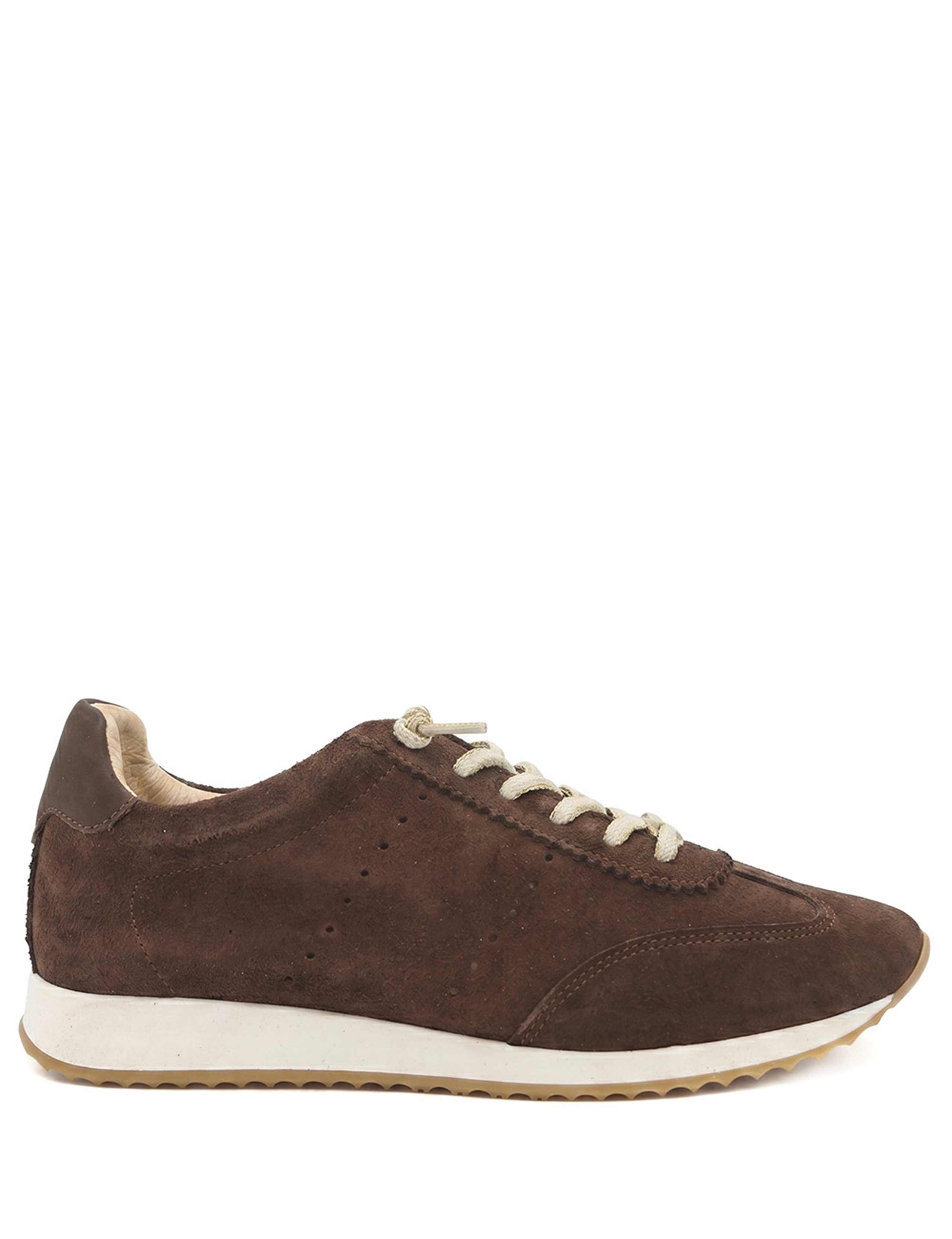 Alenya Suede Leather Lace Up Trainers 2 of 6