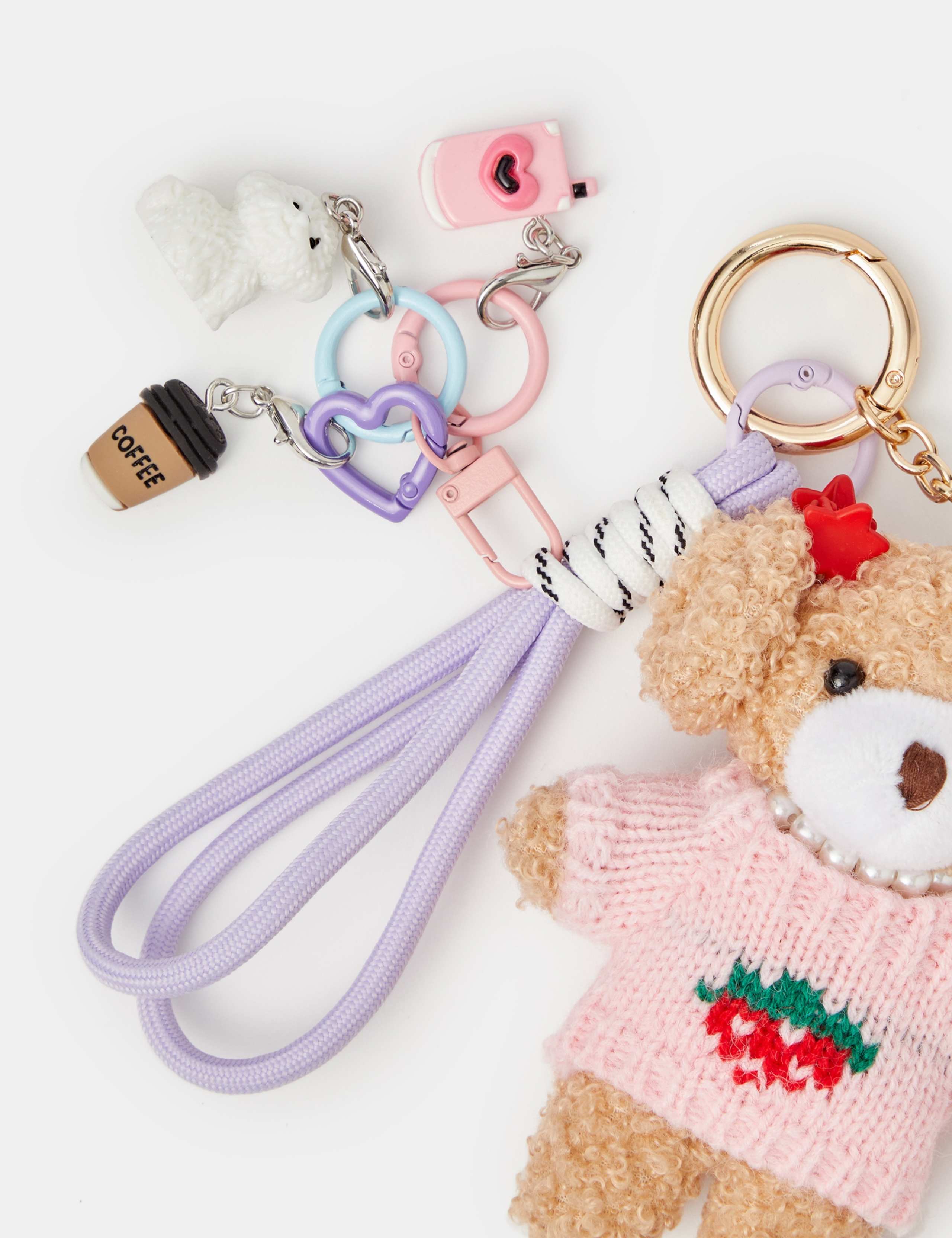 3 Pack Fashionista Dog Bag Charm Keyring 3 of 3